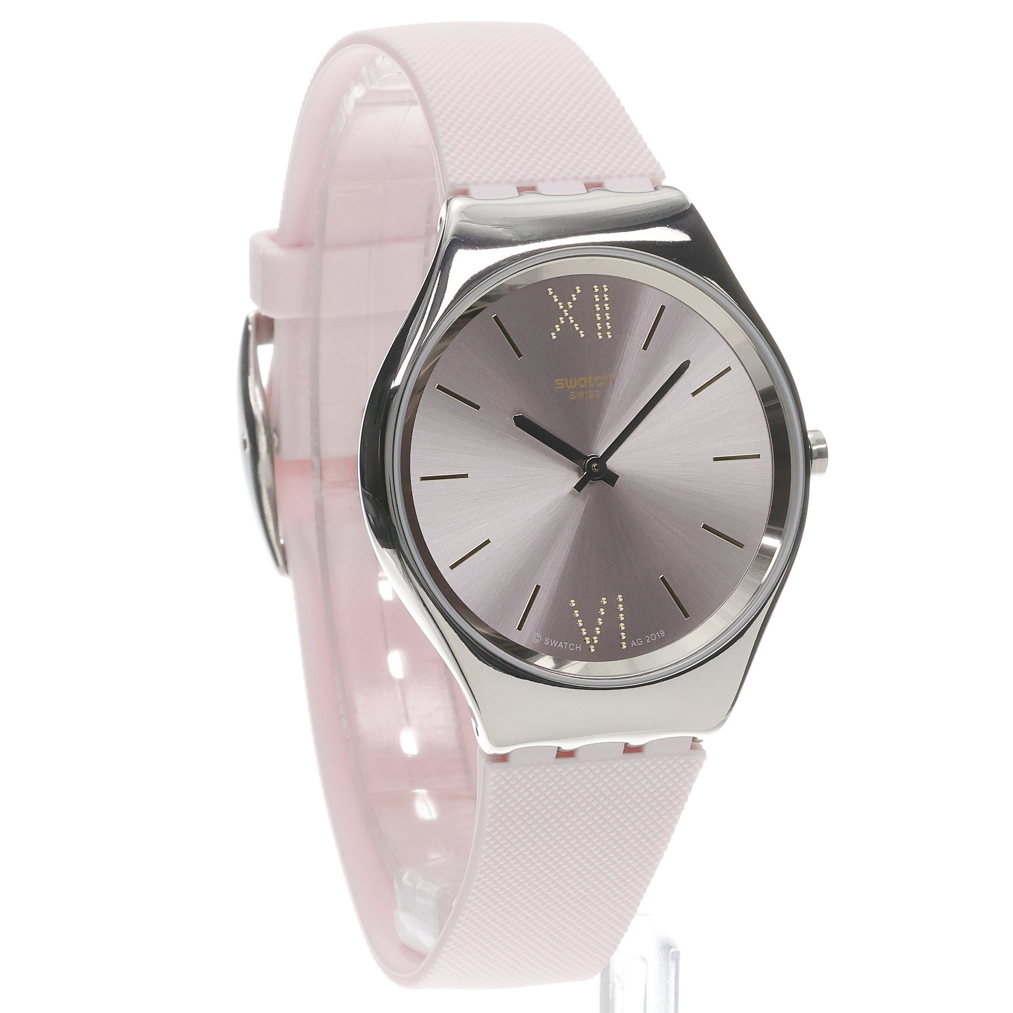 Swatch SYXS124 Skin SKIN LAVANDA zegarek damski klasyczny akrylowe - miniatura 3