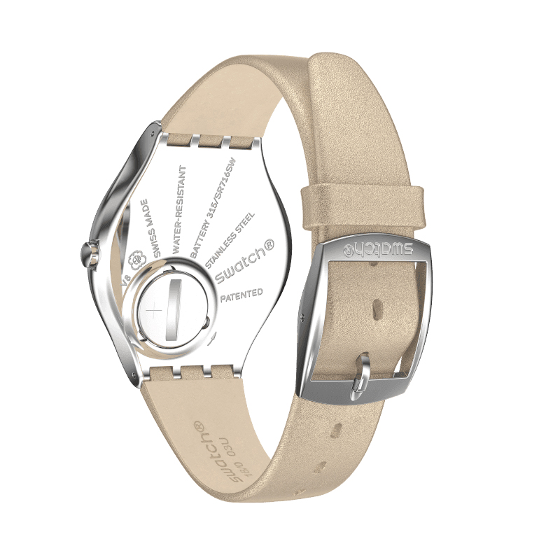 Swatch SYXS128 zegarek srebrny klasyczny Skin pasek - miniatura 5