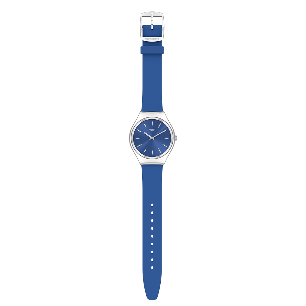 Swatch SYXS132 zegarek srebrny klasyczny Skin pasek - miniatura 3