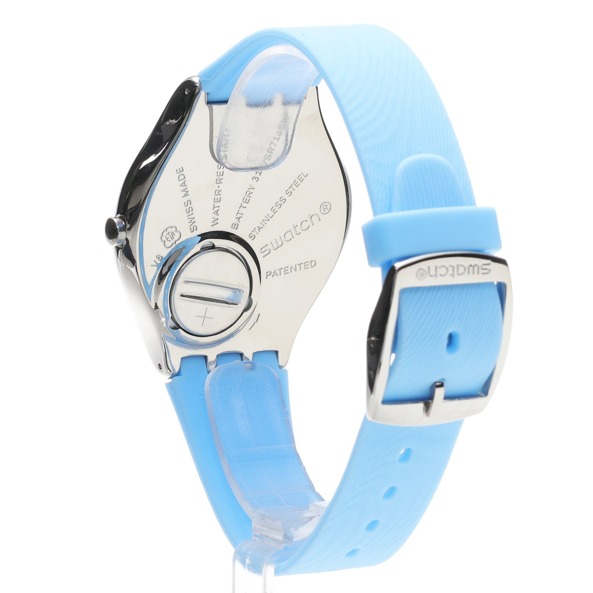 Swatch SYXS164 Skin IRIDESCENTLY BLUE zegarek męski klasyczny mineralne - miniatura 4