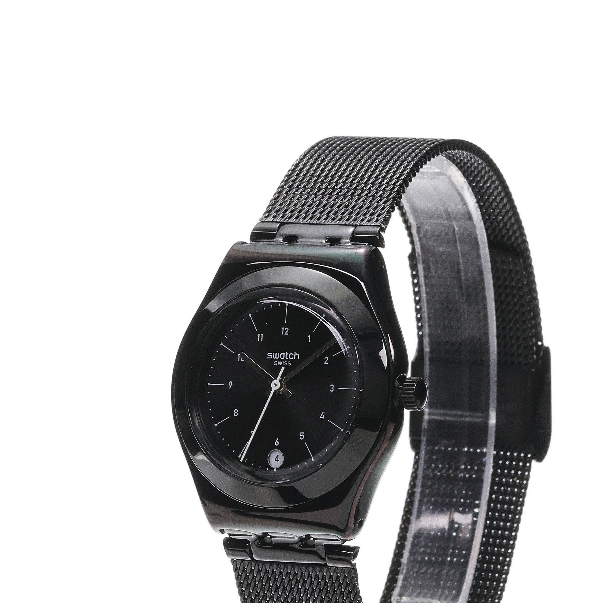 Swatch YLB403M zegarek czarny fashion-modowy Irony bransoleta - miniatura 2