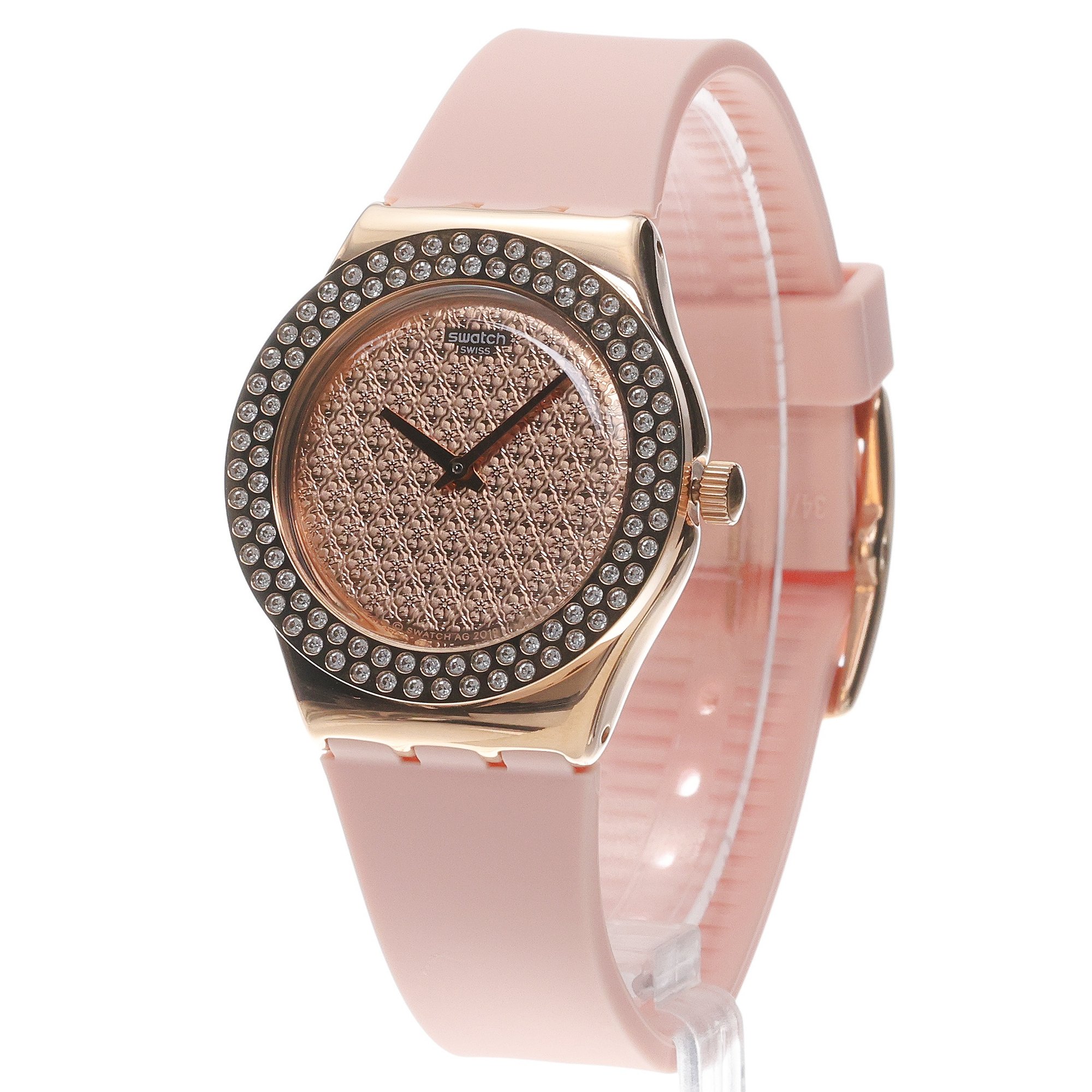 Swatch YLG140 PINK CONFUSION Irony klasyczny zegarek różowe złoto - miniatura 2