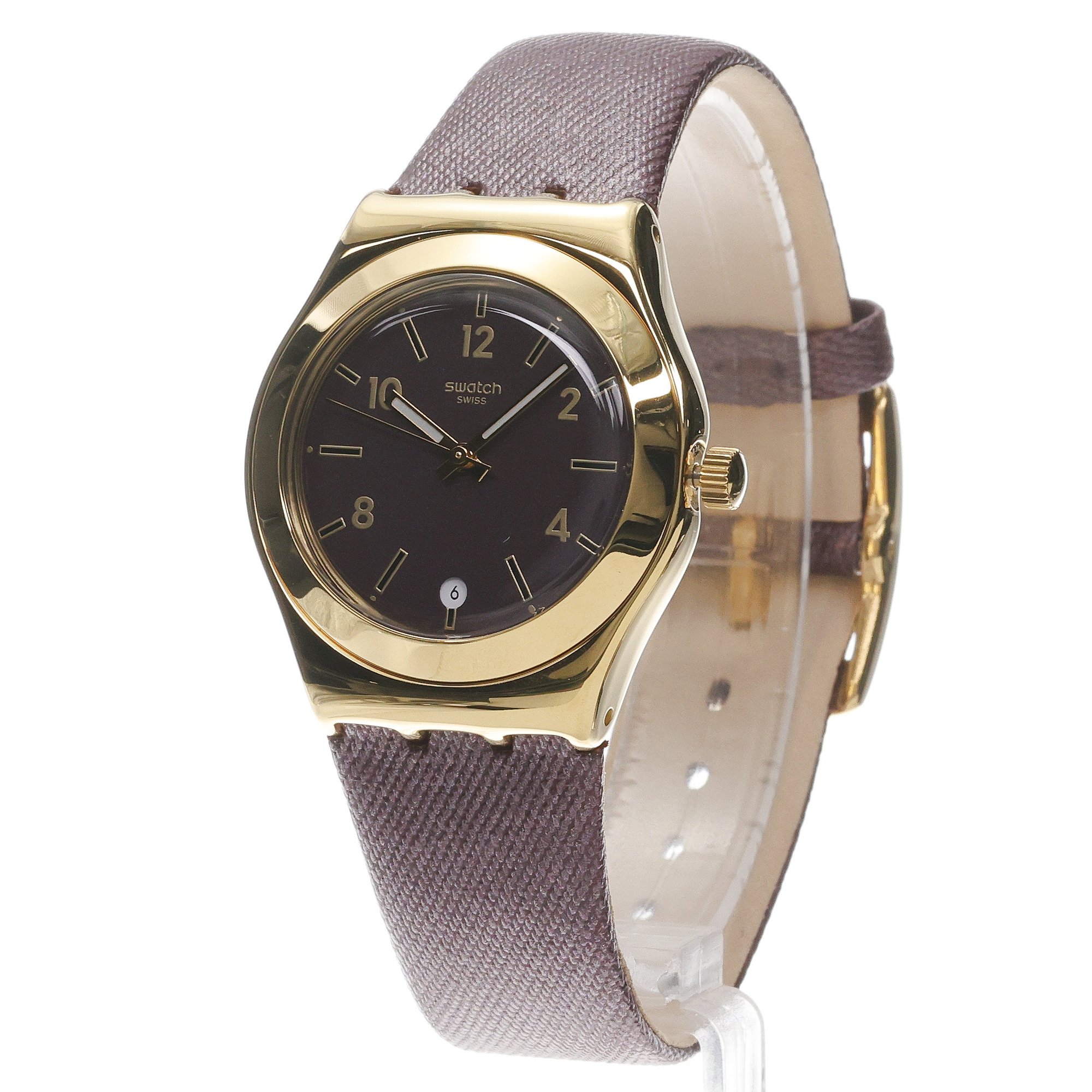 Swatch YLG413 Irony HEART OF BURGUNDY zegarek dla dzieci klasyczny akrylowe - miniatura 2