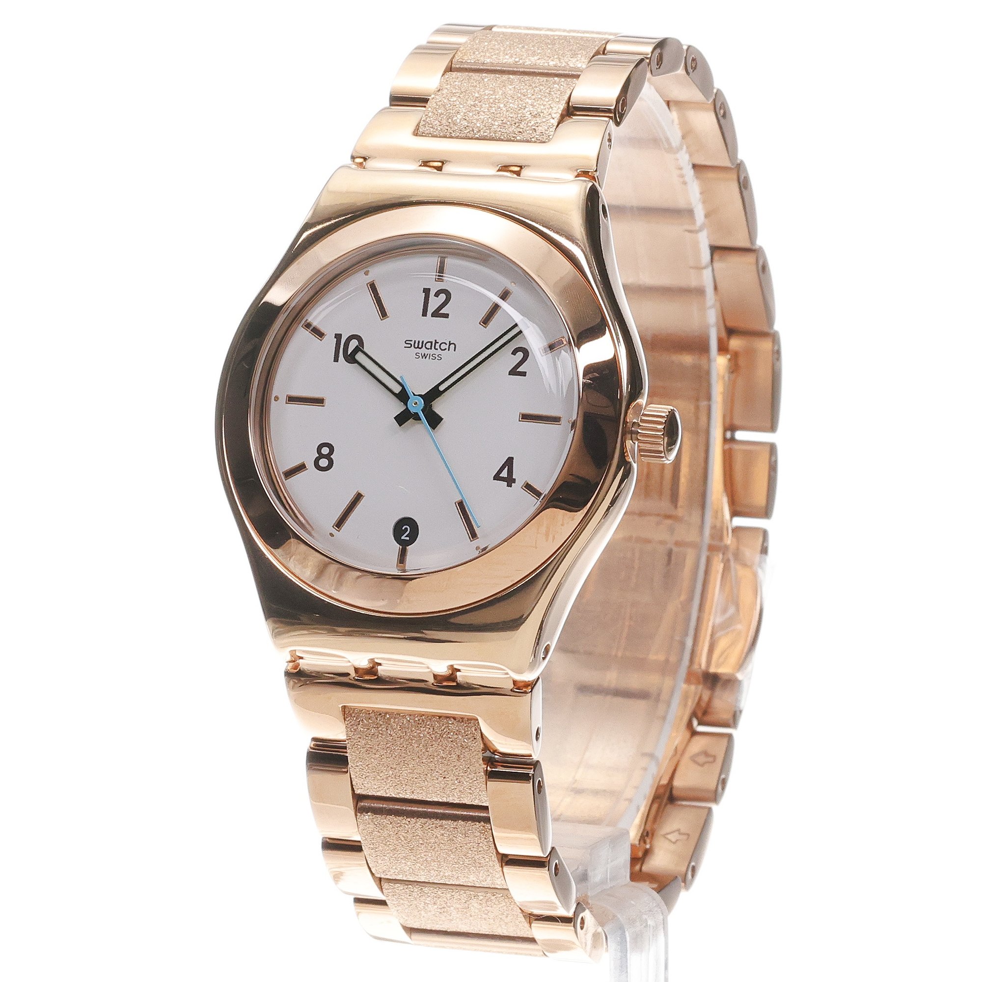 Swatch YLG414G Irony ESSENCE OF ROSE zegarek dla dzieci klasyczny akrylowe - miniatura 2
