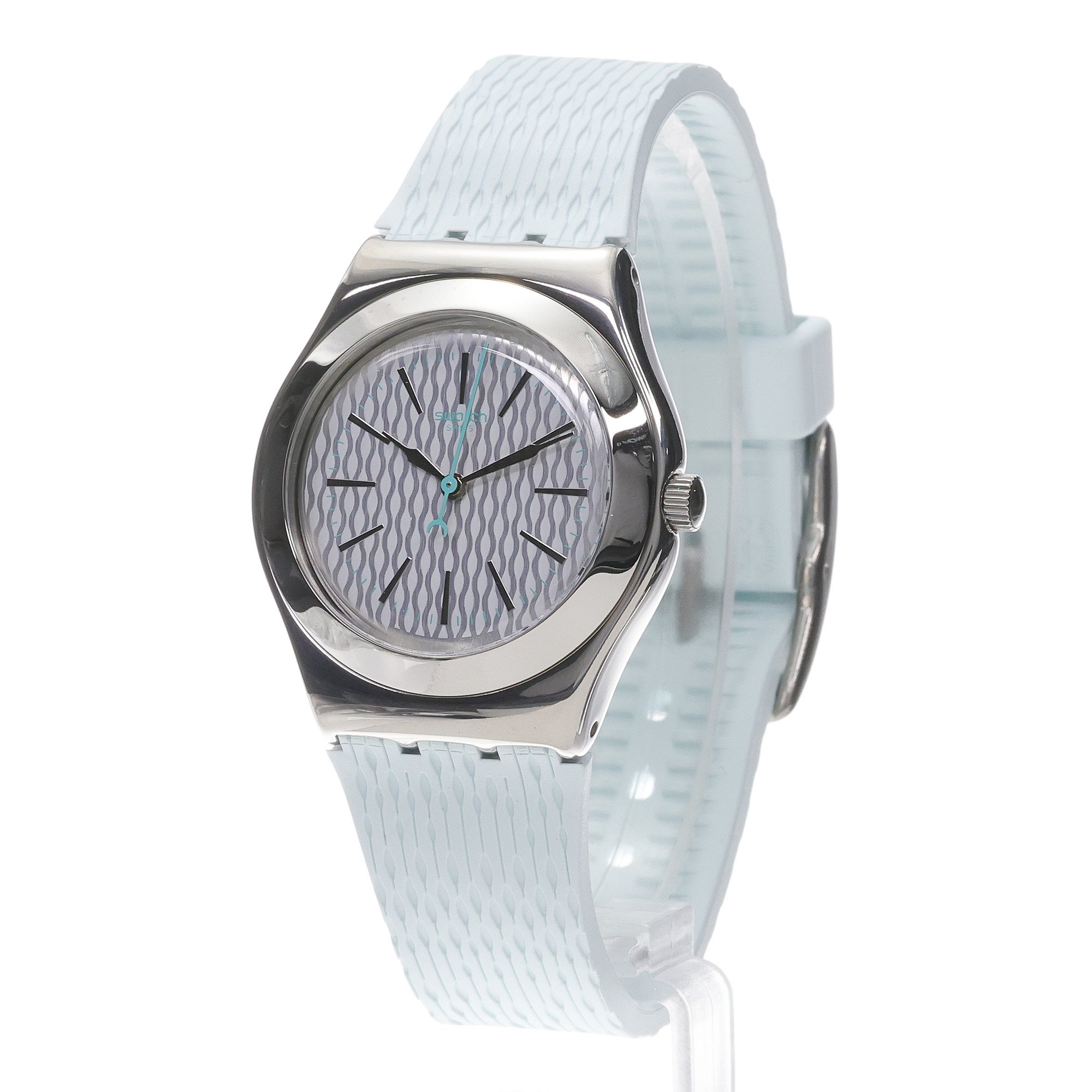 Swatch YLS193 zegarek srebrny Irony pasek - miniatura 2