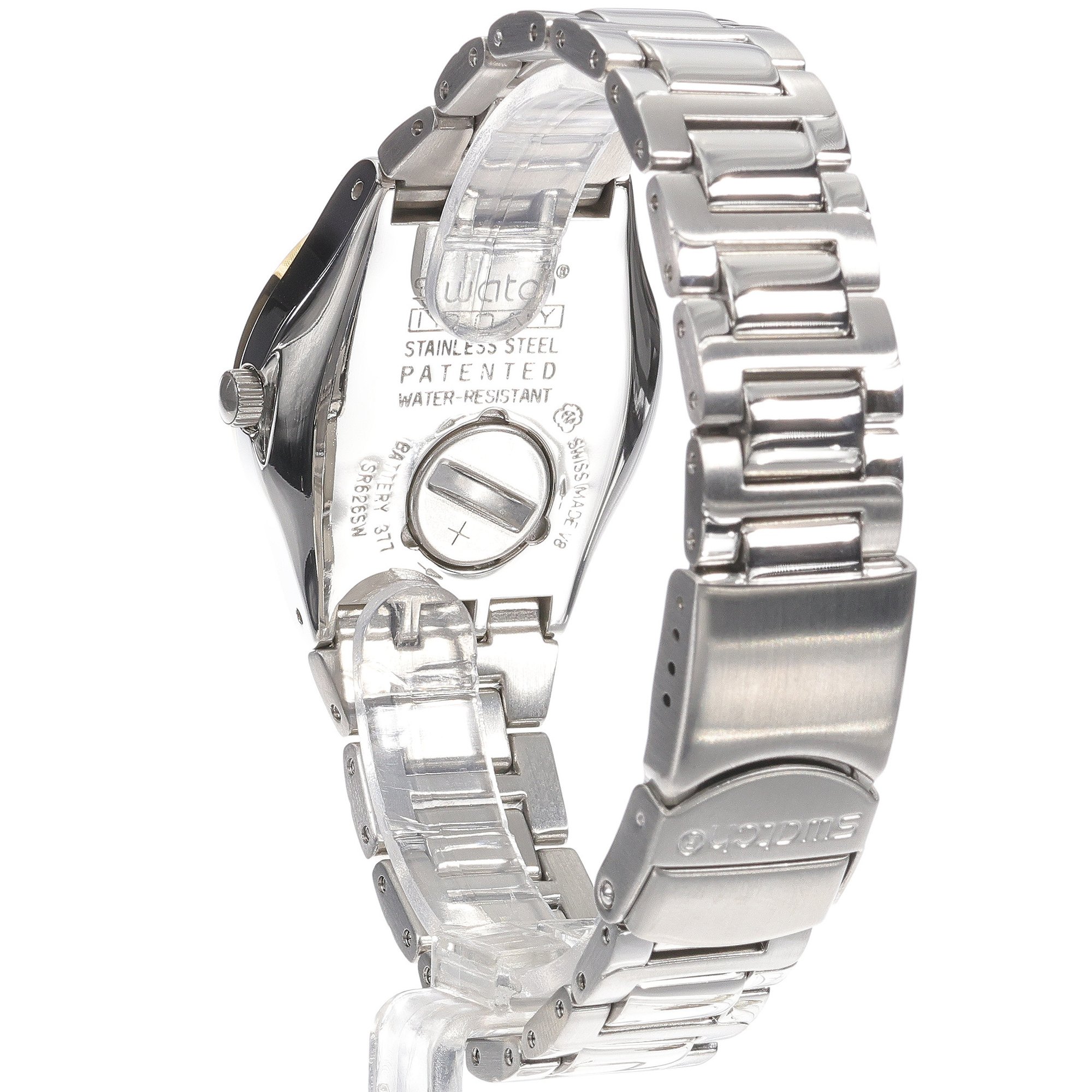 Swatch YLS210G zegarek srebrny fashion-modowy Irony bransoleta - miniatura 4