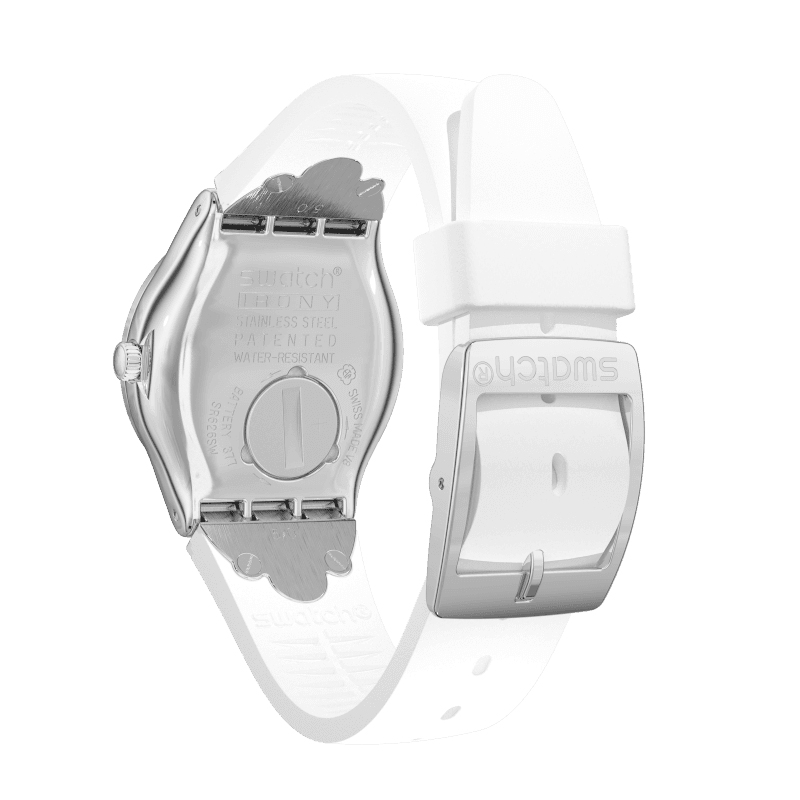 Swatch YLS463 PRETTY IN WHITE zegarek fashion/modowy Irony - miniatura 7