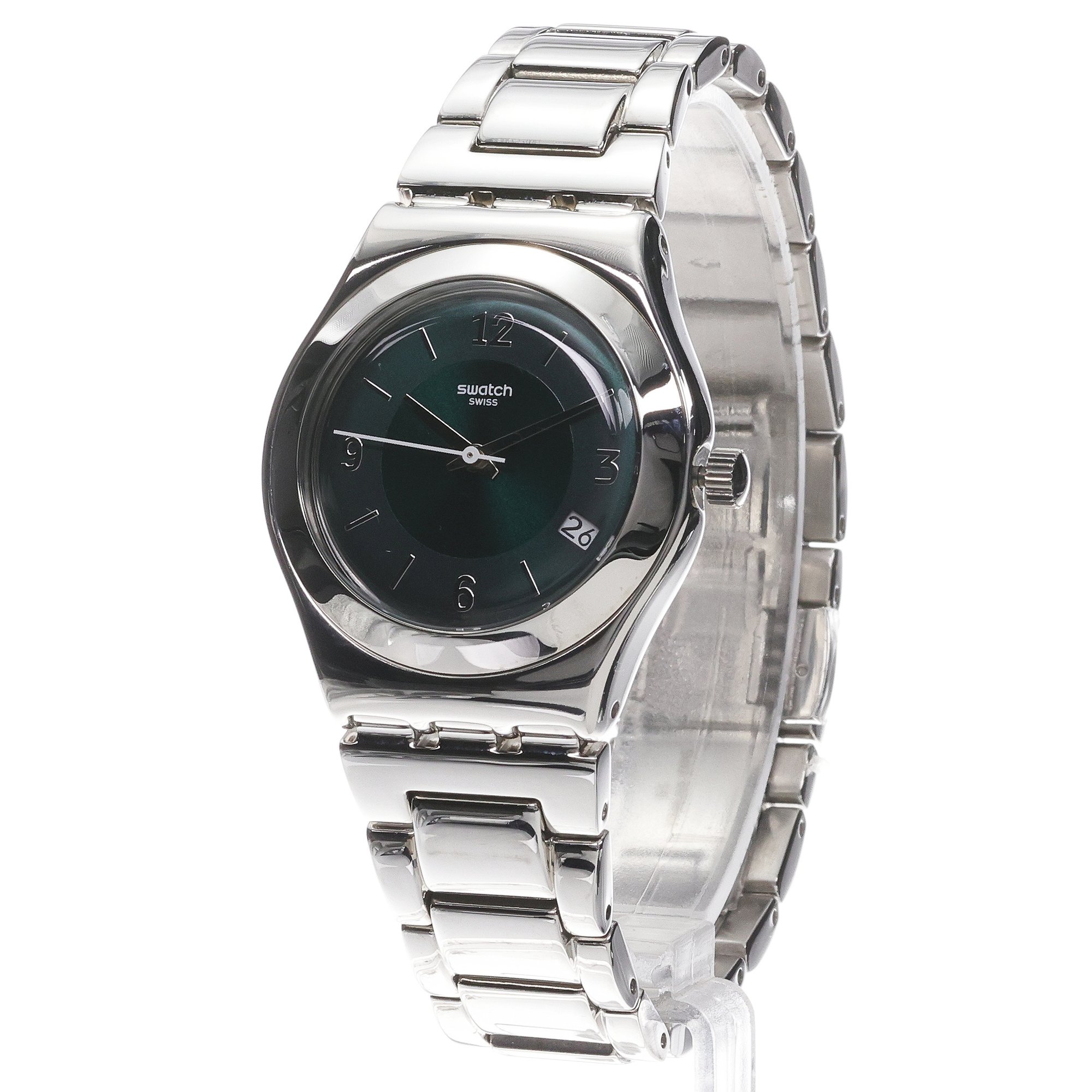 Swatch YLS468GC Irony MIDDLESTEEL zegarek damski klasyczny akrylowe - miniatura 2