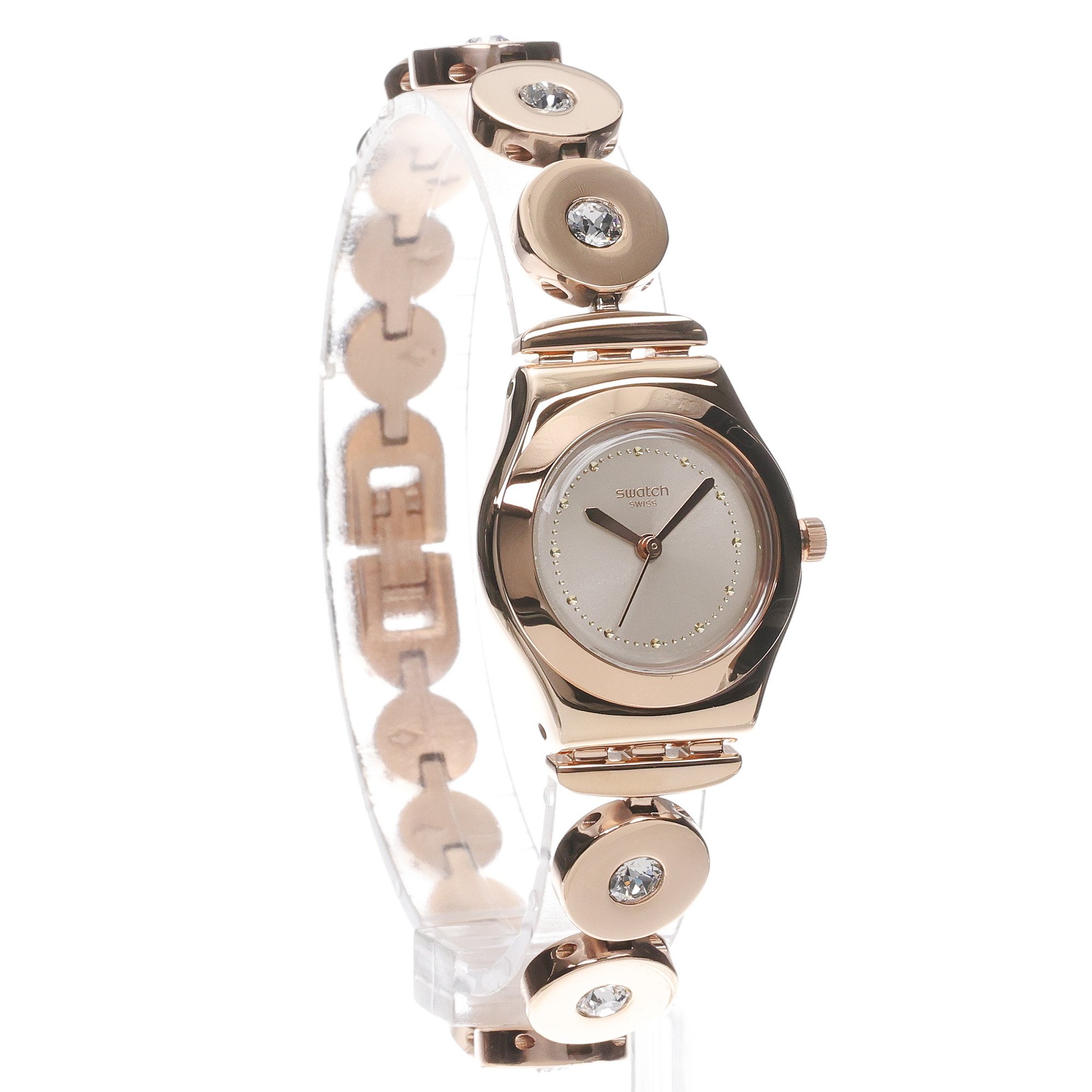 Swatch YSG186G zegarek różowe złoto klasyczny Irony bransoleta - miniatura 3