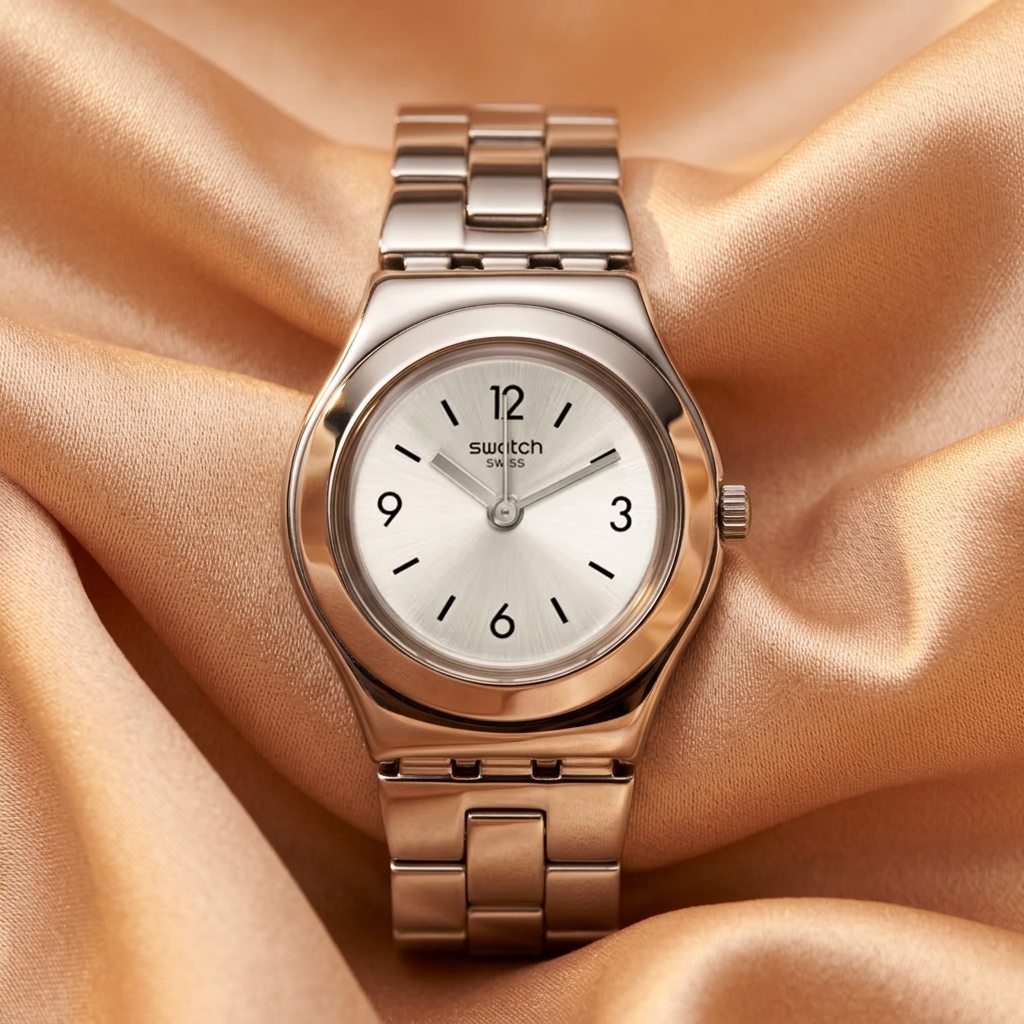 Swatch YSS300G zegarek damski klasyczny Irony bransoleta