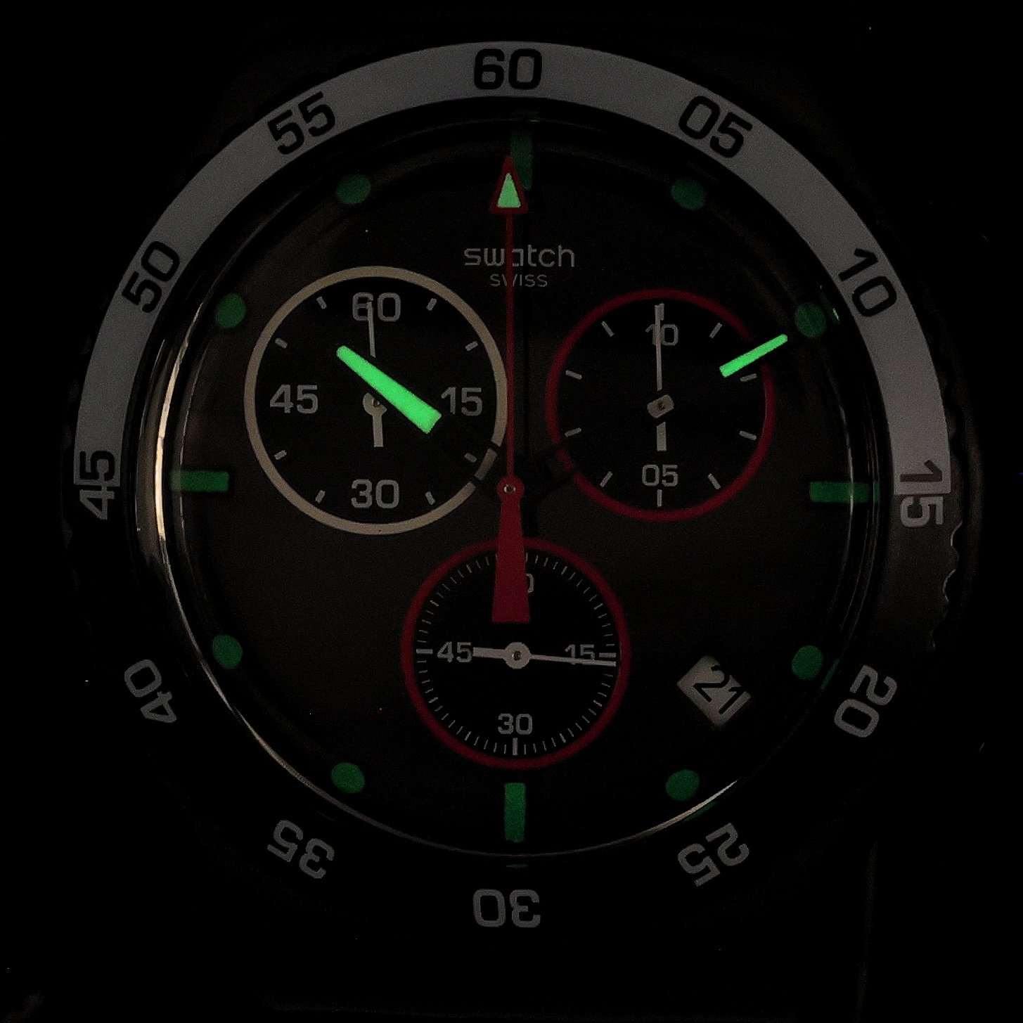 Swatch YVB413 zegarek Irony z chronograf