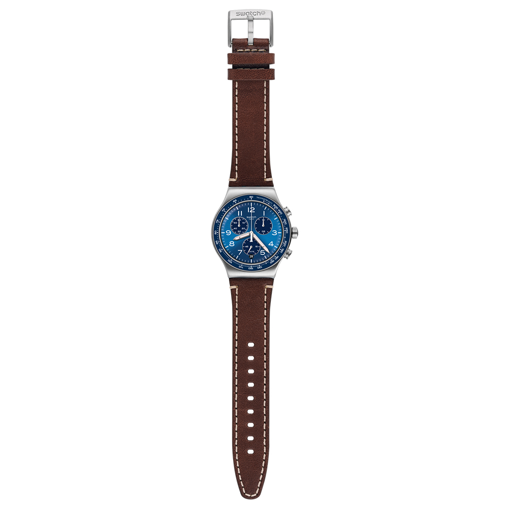 Swatch YVS466 CASUAL BLUE zegarek sportowy Irony Chrono - miniatura 2
