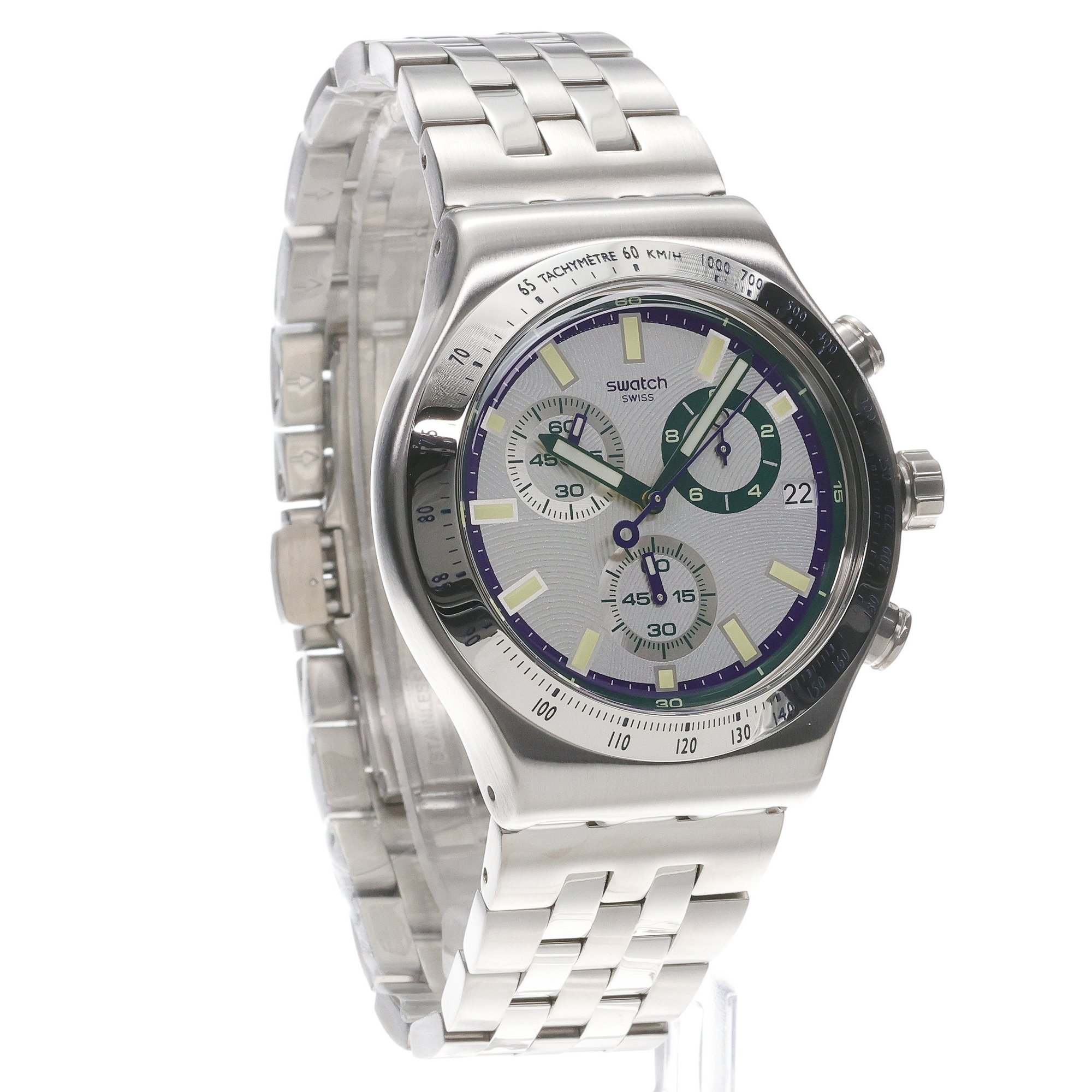 Swatch YVS539G MIDNIGHT IN THE MIRROR zegarek sportowy Irony - miniatura 3