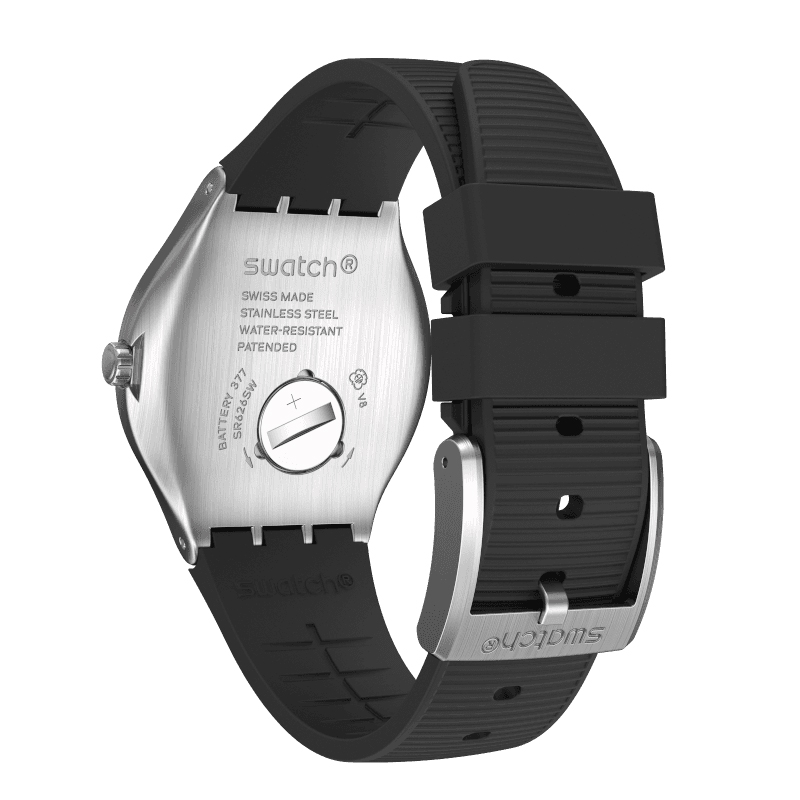 Swatch YWS454 zegarek srebrny klasyczny Irony Big Classic pasek - miniatura 4