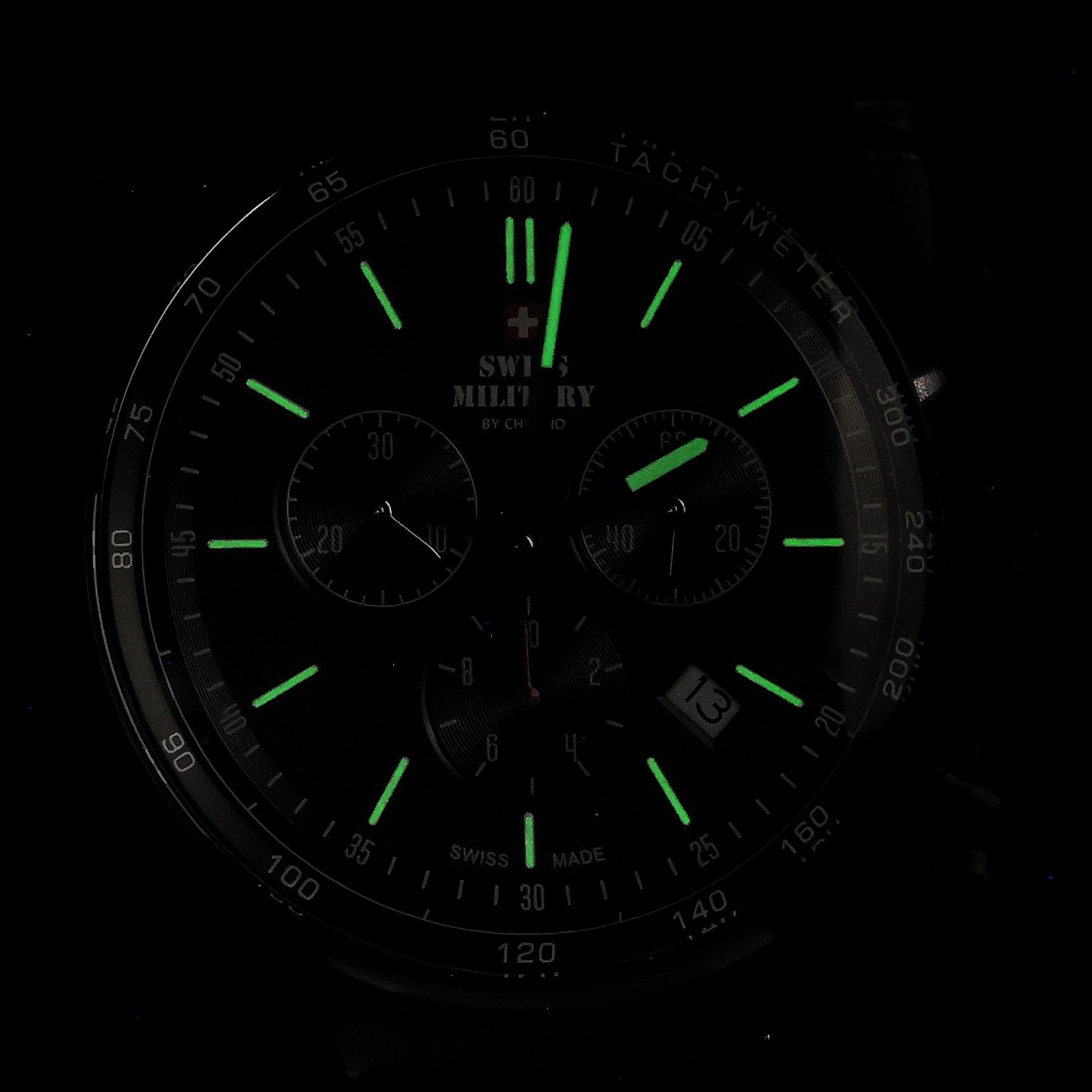 Swiss Military by Chrono SM3408104 zegarek czarny sportowy Męskie bransoleta - miniatura 5