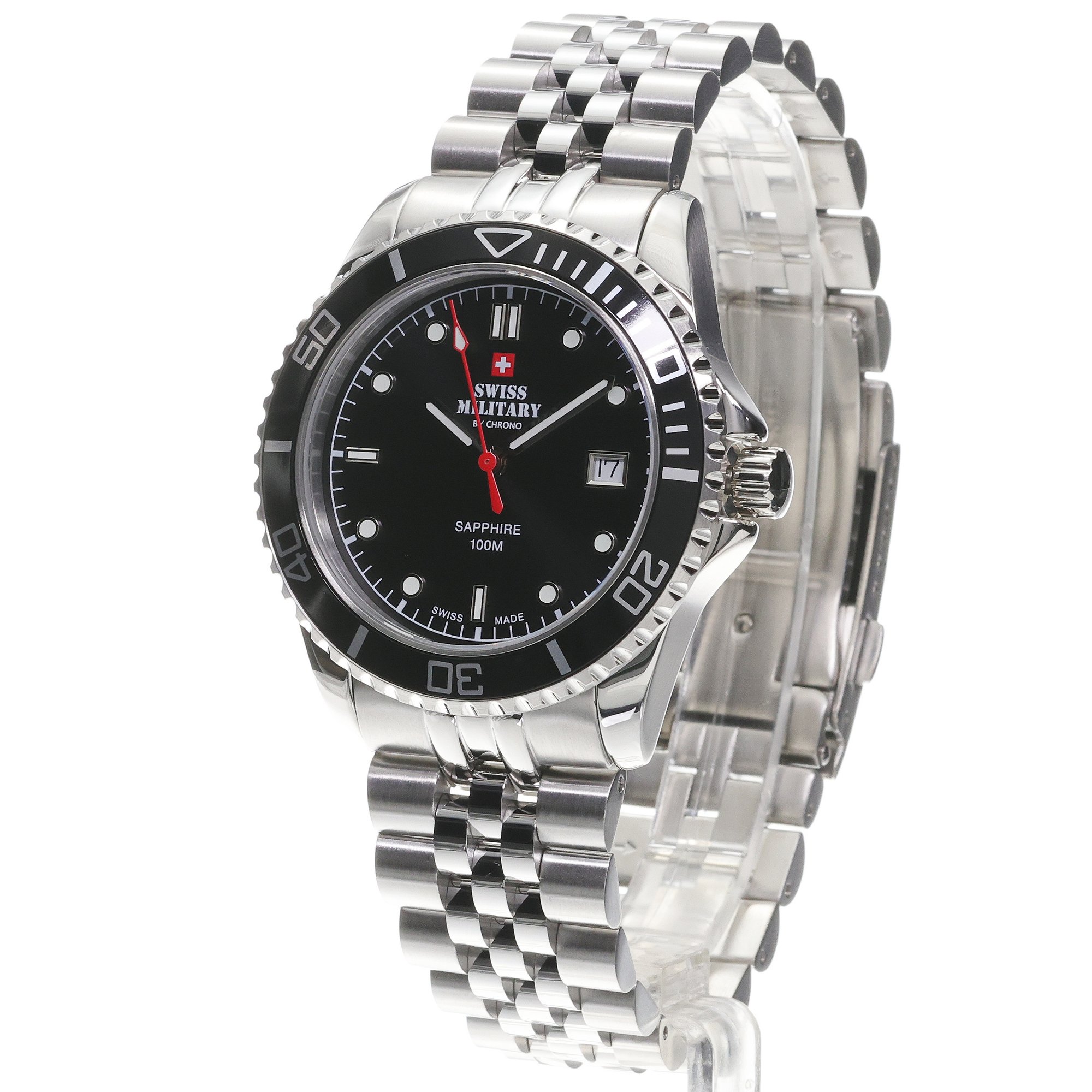 Swiss Military by Chrono SM3410901 Swiss Military Sports Steel zegarek klasyczny Męskie