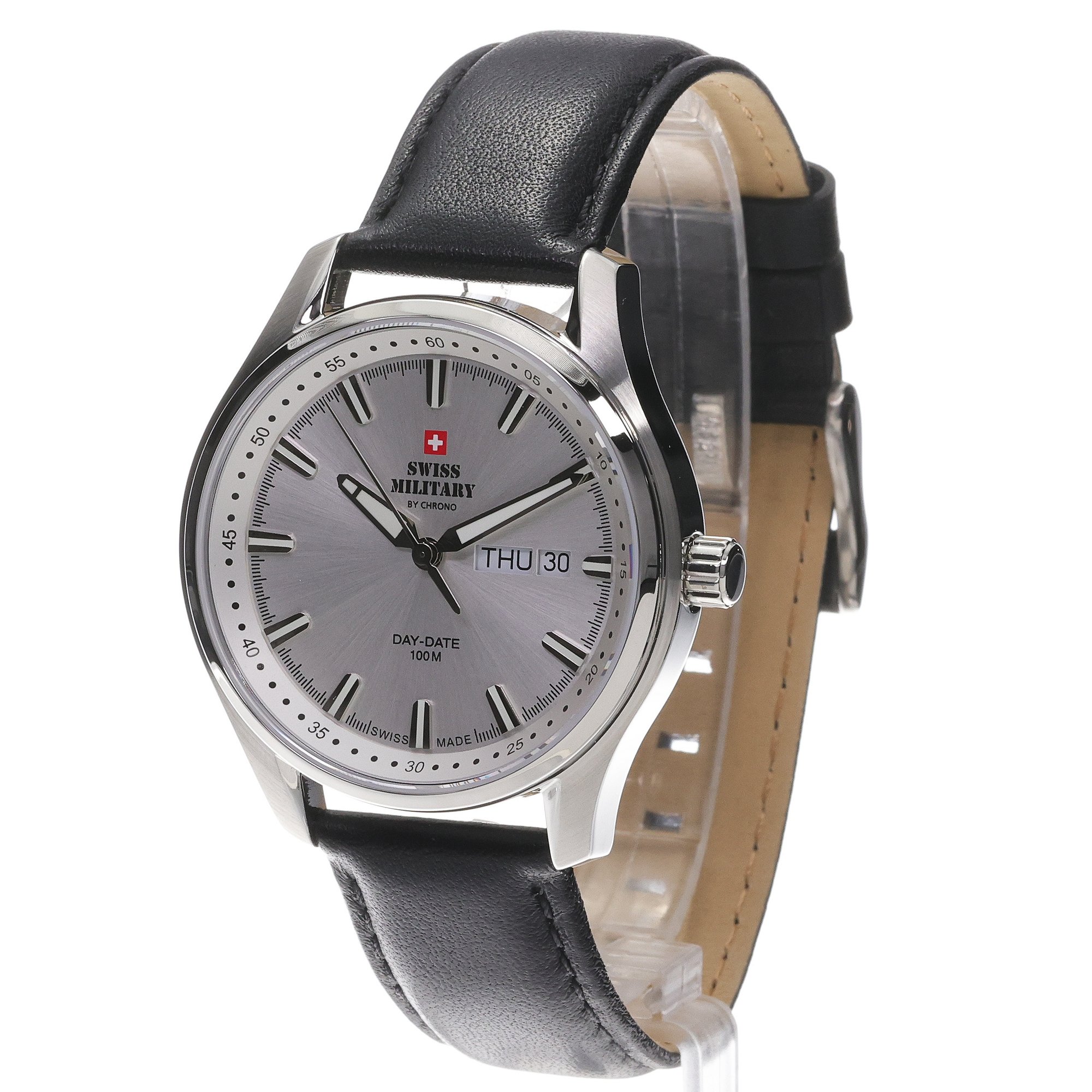 Swiss Military by Chrono SM3411605 Swiss Military Classic Day-Date zegarek klasyczny Męskie - miniatura 2