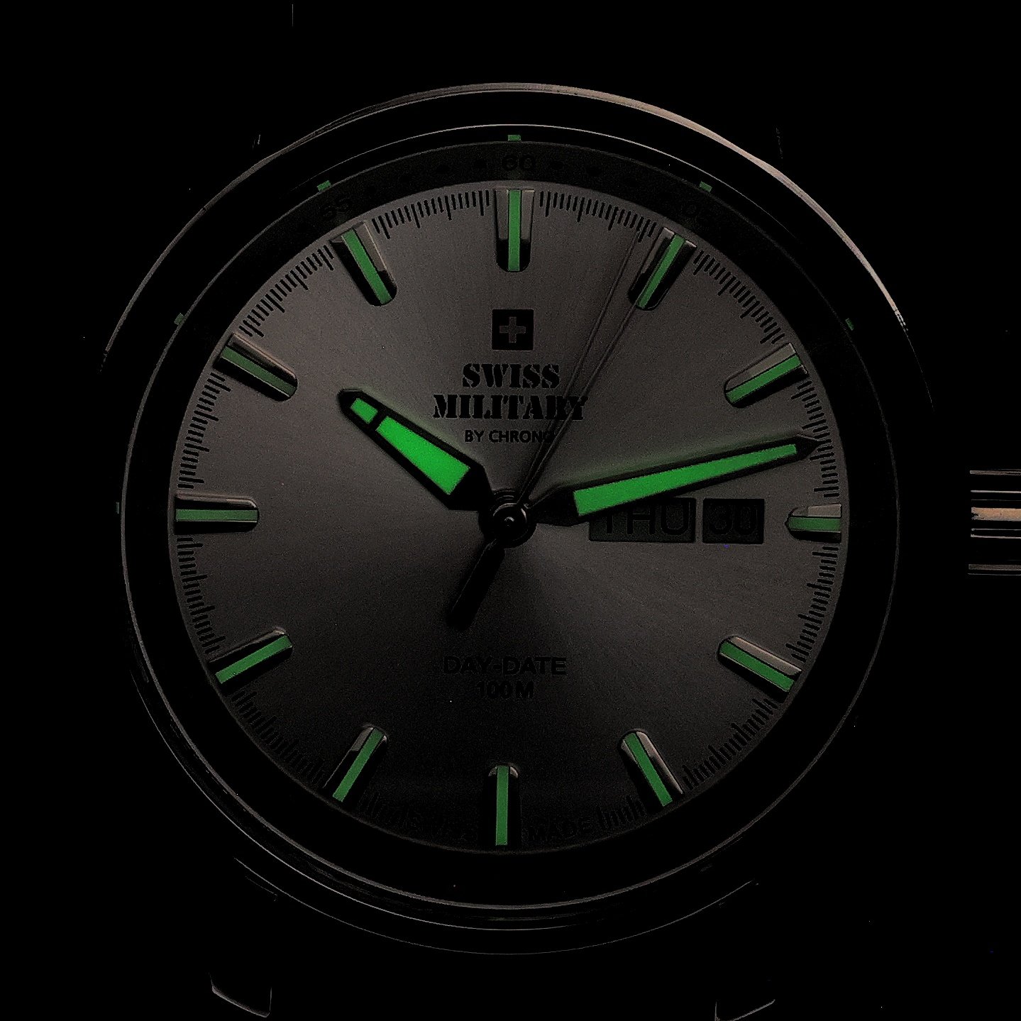 Swiss Military by Chrono SM3411605 zegarek srebrny klasyczny Męskie pasek - miniatura 5