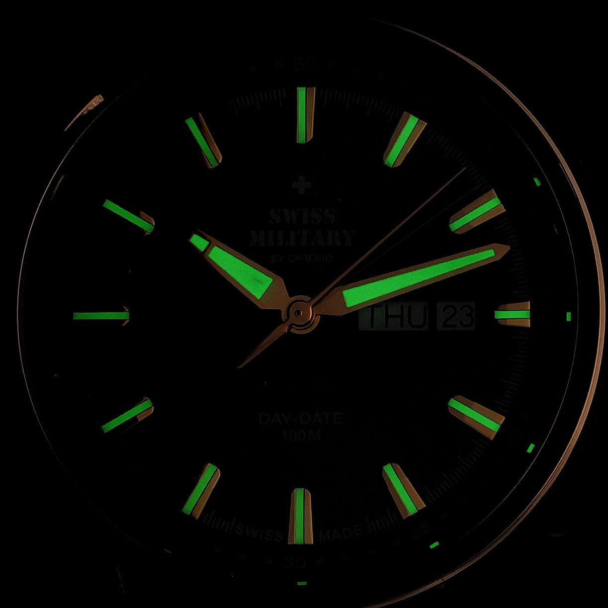Swiss Military by Chrono SM3411607 zegarek złoty klasyczny Męskie pasek - miniatura 5