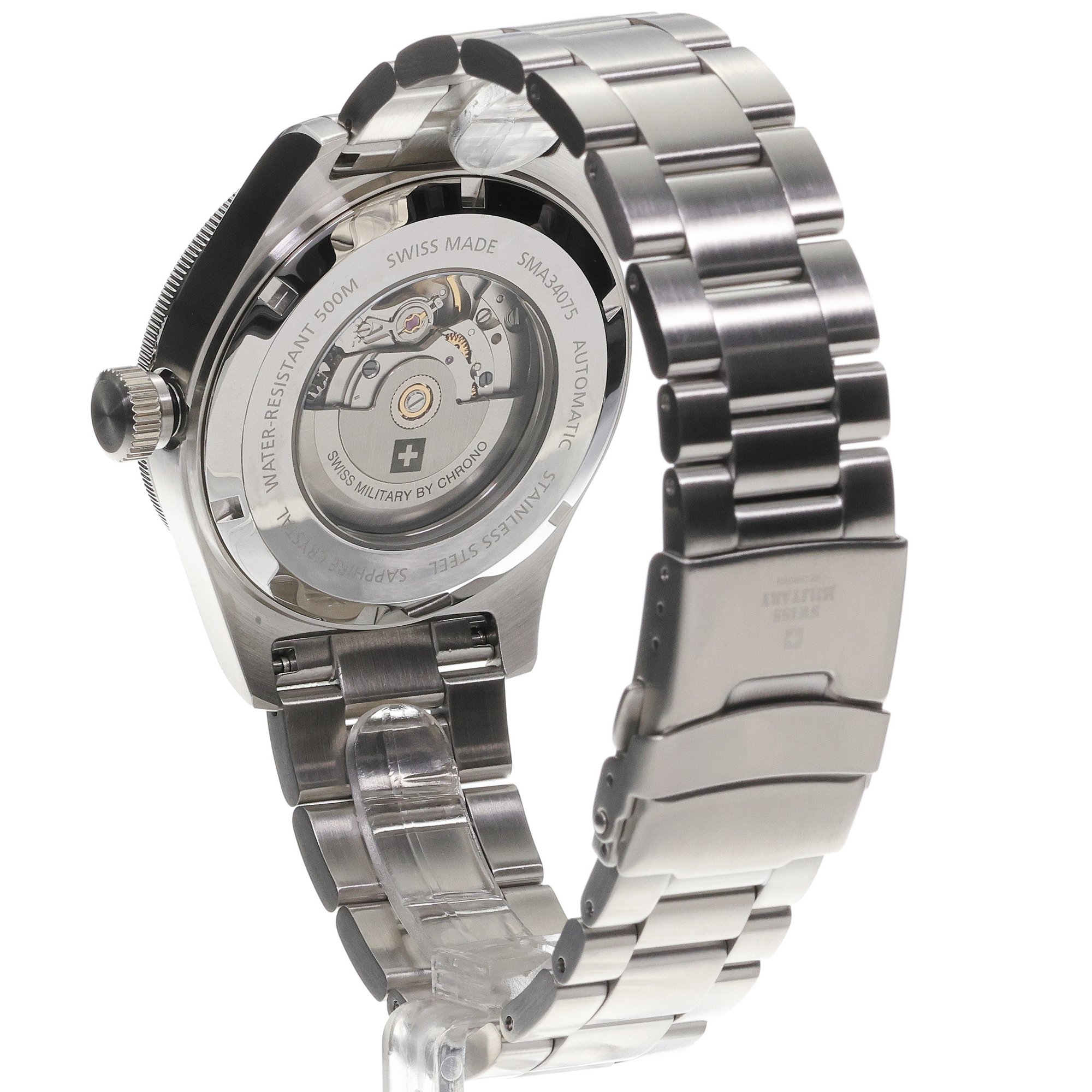 Swiss Military by Chrono SMA3407503 Swiss Military Automatic Dive 500m zegarek elegancki Męskie