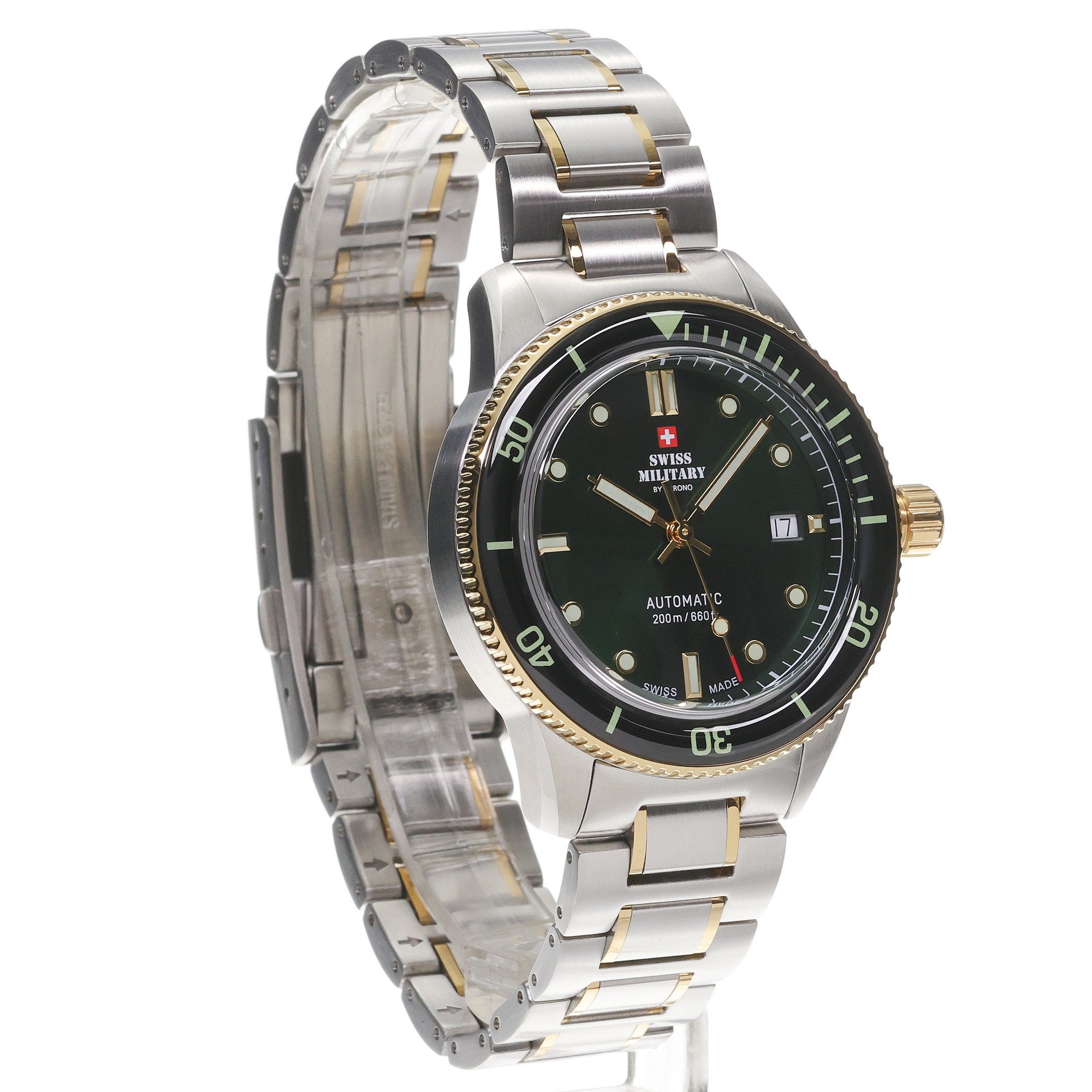 Swiss Military by Chrono SMA3410603 Swiss Military Automatic Dive 200m zegarek klasyczny Męskie - miniatura 3