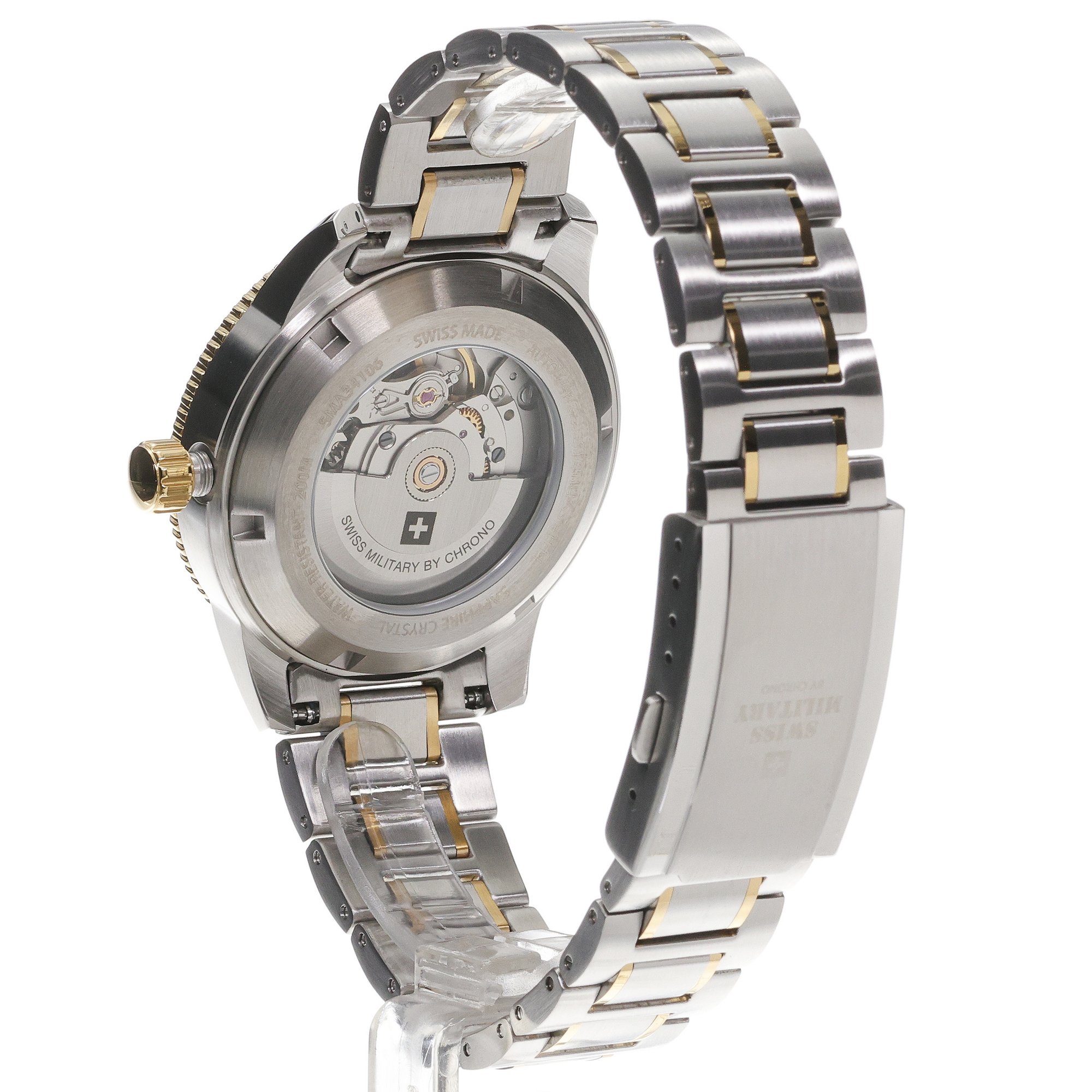 Swiss Military by Chrono SMA3410603 zegarek srebrny klasyczny Męskie bransoleta - miniatura 4