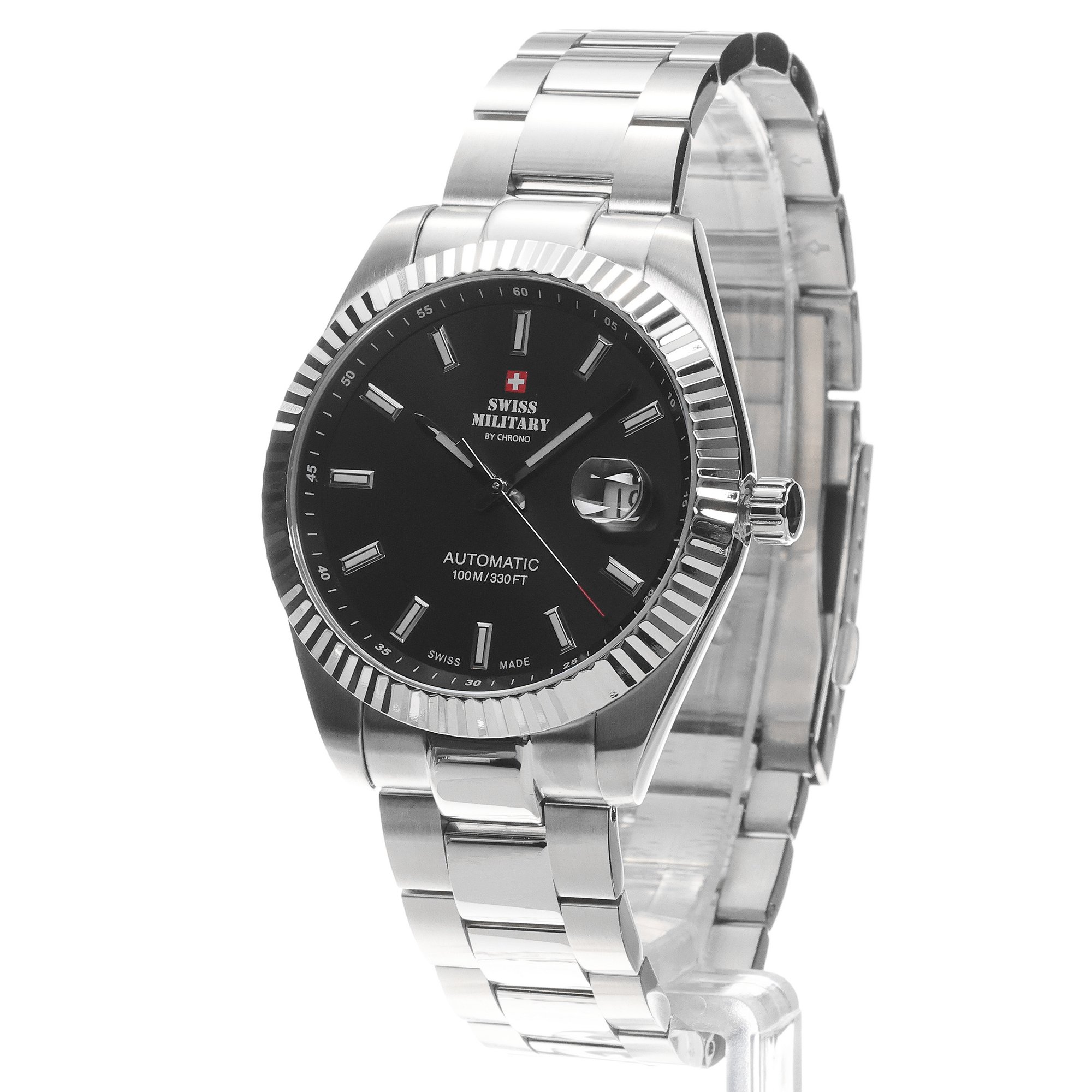 Swiss Military by Chrono SMA3411001 Swiss Military Classic Automatic Steel zegarek klasyczny Męskie - miniatura 2
