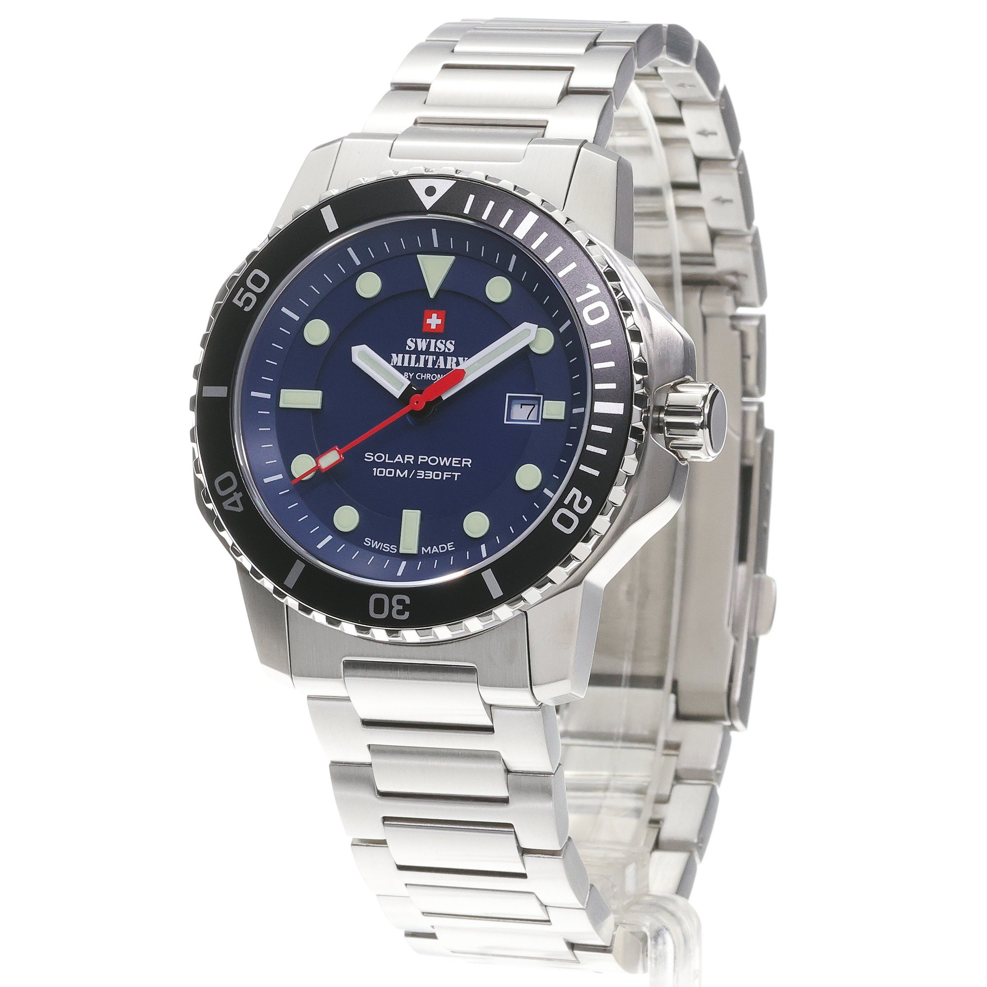 Swiss Military by Chrono SMS3410202 Męskie Swiss Military Solar Sports zegarek męski sportowy szafirowe - miniatura 2