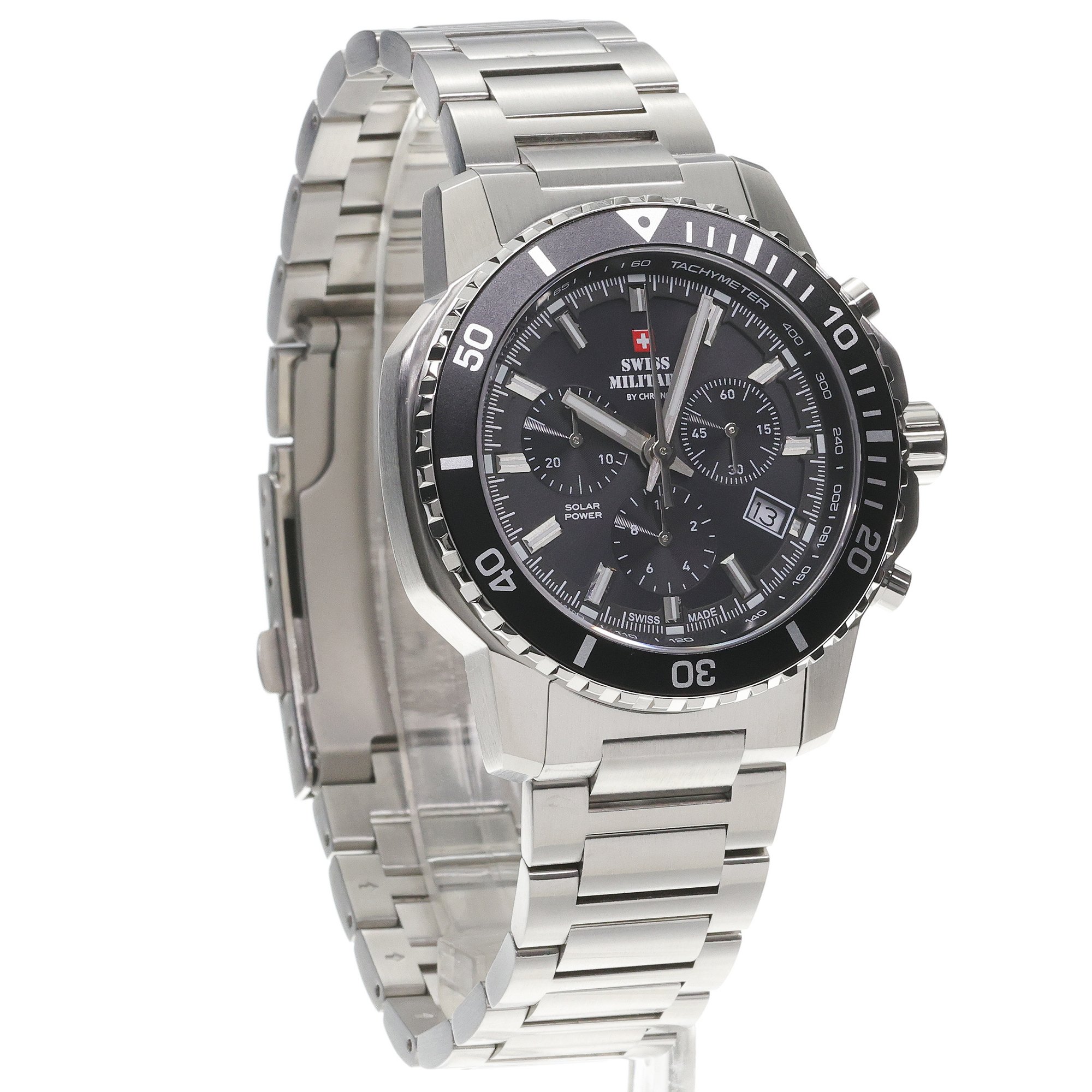 Swiss Military by Chrono SMS3411301 Swiss Military Solar Chronograph zegarek sportowy Męskie - miniatura 3