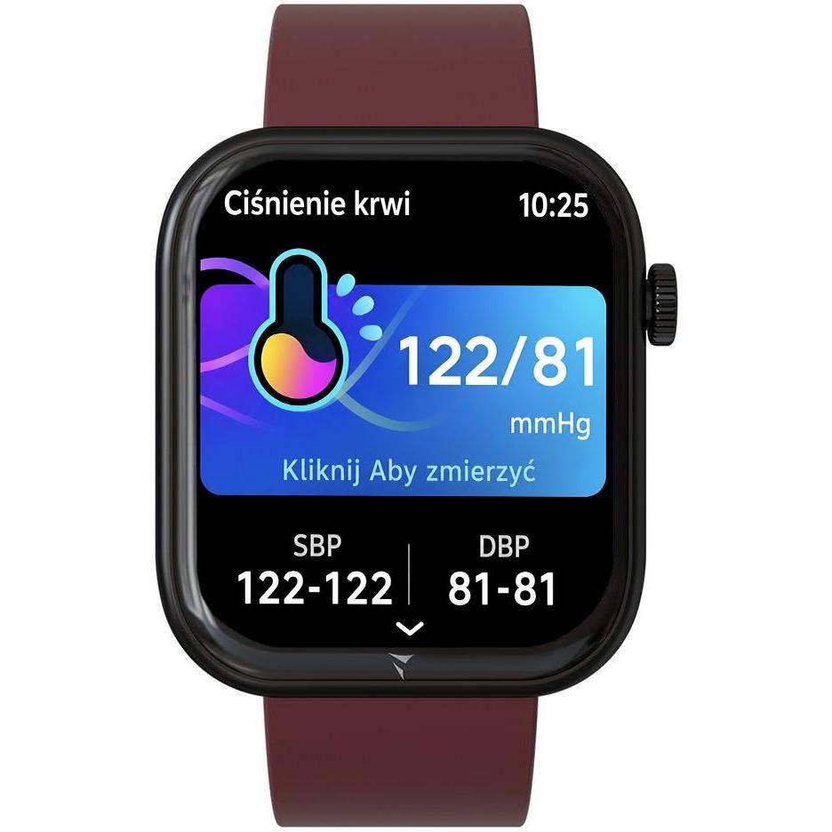 Techmade TM-GLAM005 Glam Bordowy zestaw z Portfelem Glam klasyczny zegarek czarny
