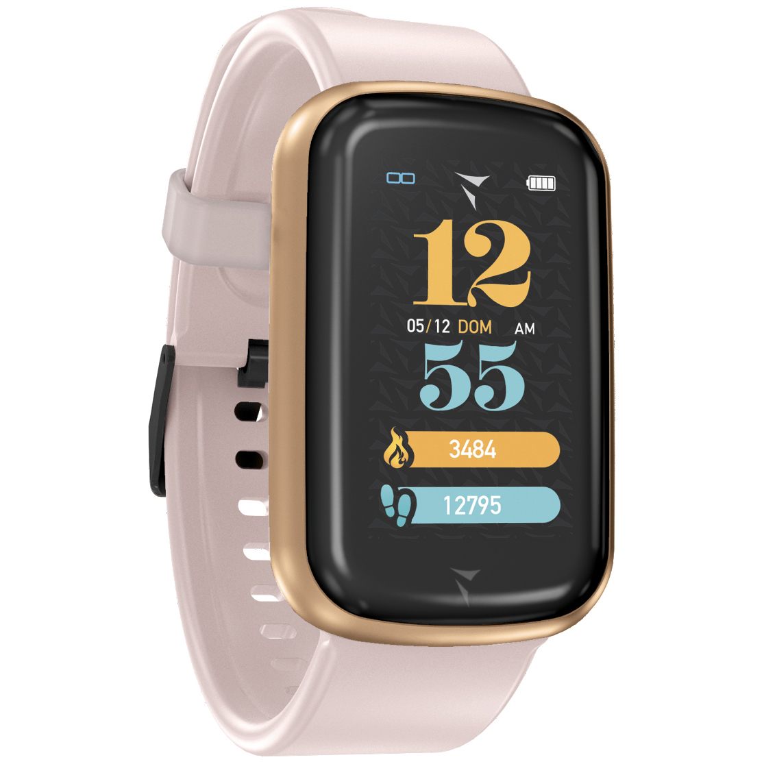 Techmade TM-STEPS-GDR Steps Smartwatch Steps Grey Rose Gold zegarek męski sportowy z tworzywa sztucznego - miniatura 3