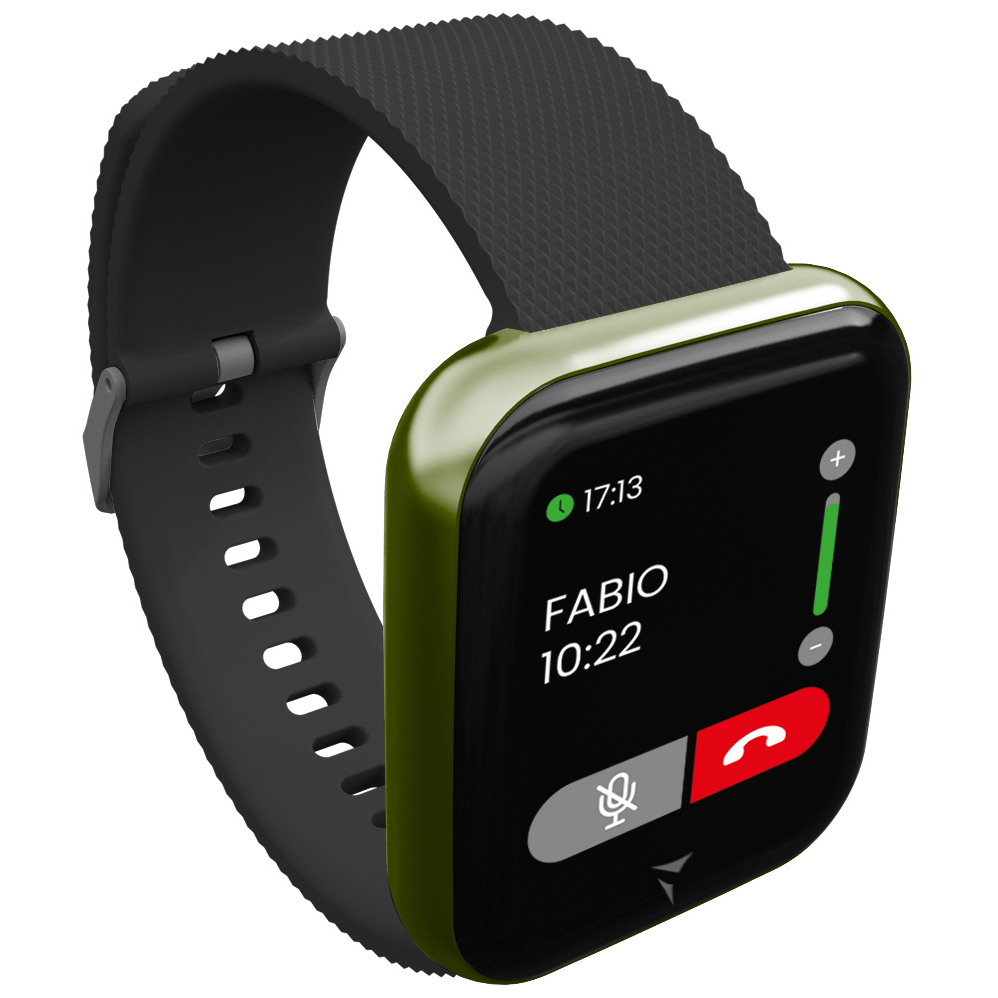 Techmade TM-TALK-GR Smartwatch Talk Black Green Talk sportowy zegarek zielony - miniatura 5
