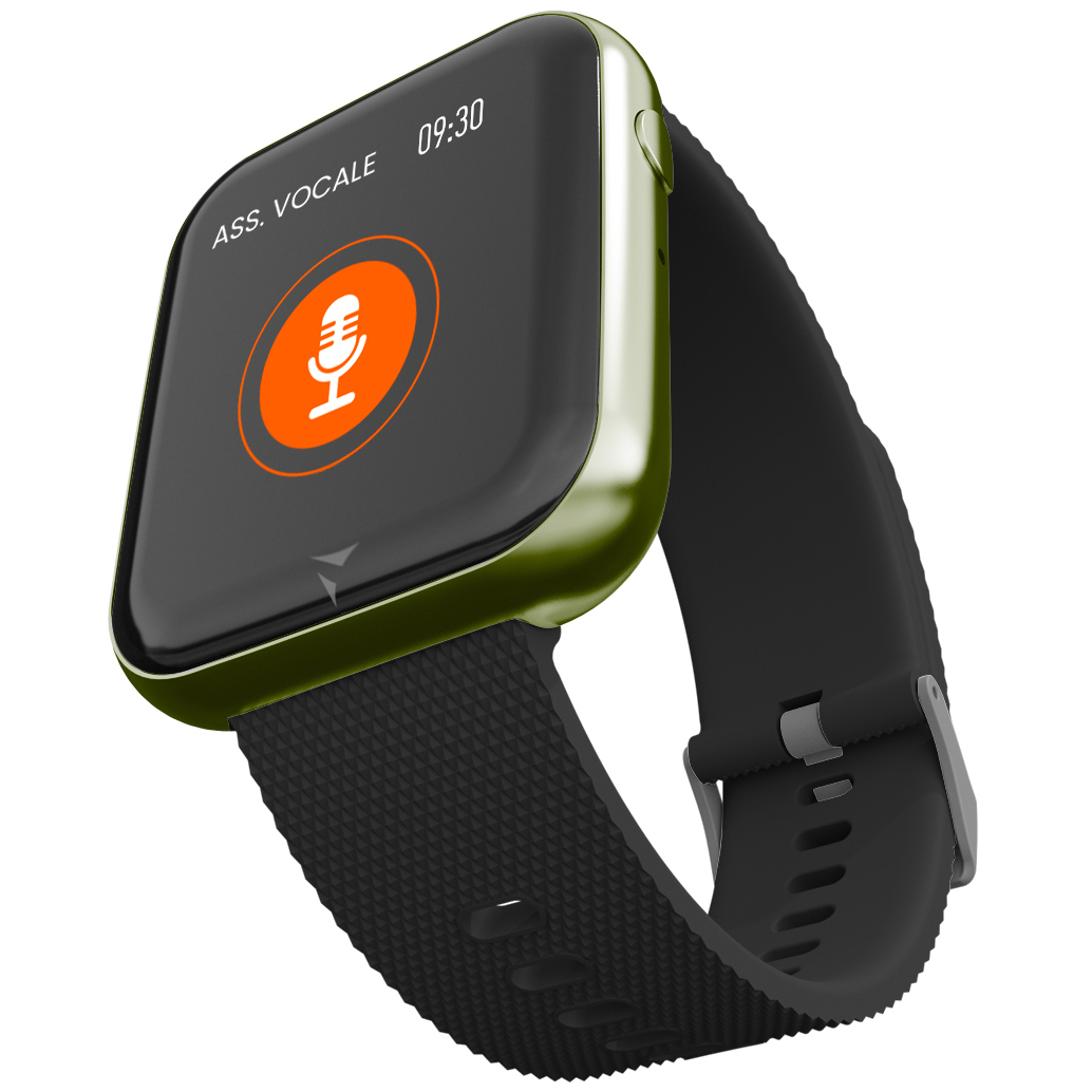 Techmade TM-TALK-GR Talk Smartwatch Talk Black Green zegarek męski sportowy z tworzywa sztucznego - miniatura 4