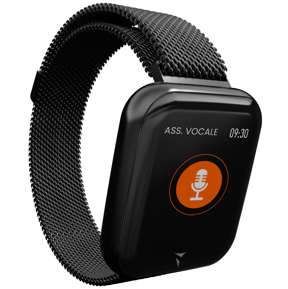 Techmade TM-TALK-MBK Smartwatch Talk Mesh Black Talk sportowy zegarek czarny
