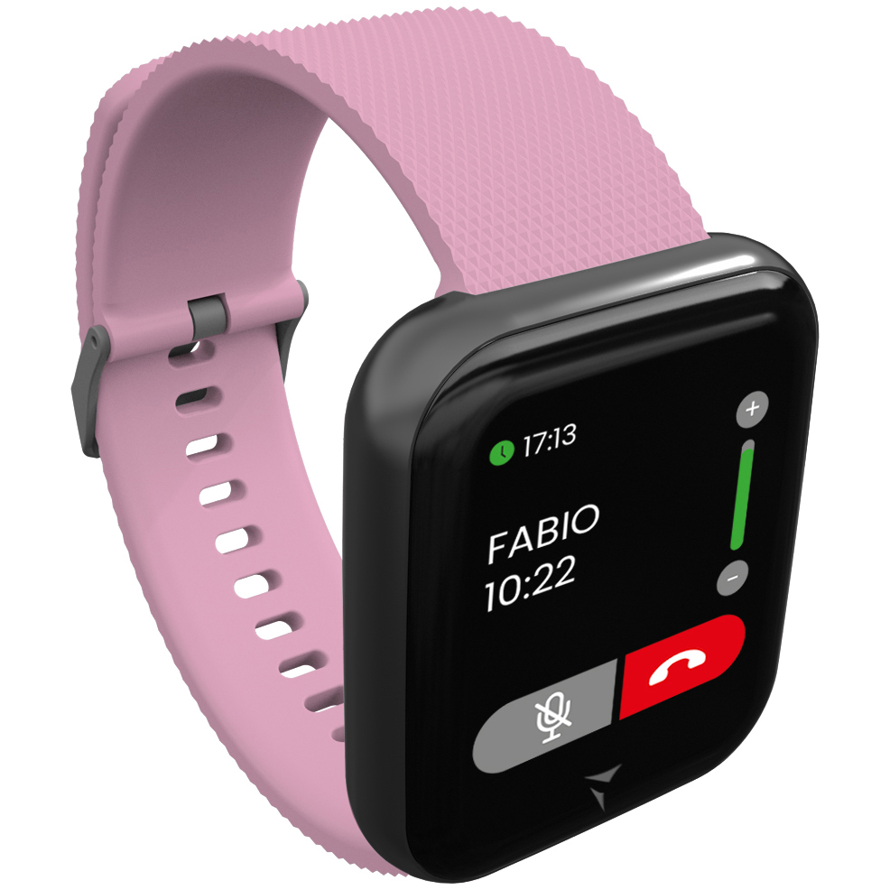 Techmade TM-TALK-PK Smartwatch Talk Pink Black Talk sportowy zegarek czarny - miniatura 5