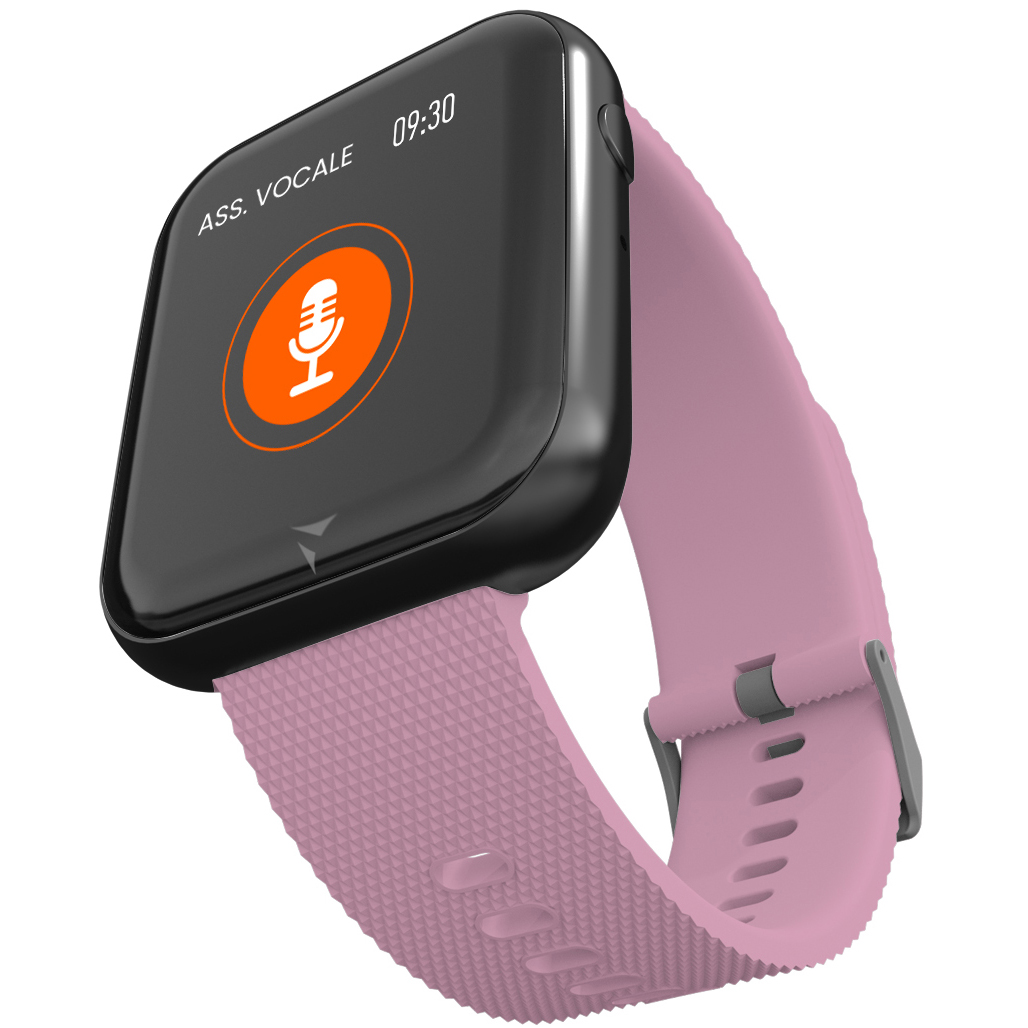Techmade TM-TALK-PK Talk Smartwatch Talk Pink Black zegarek damski sportowy z tworzywa sztucznego - miniatura 4