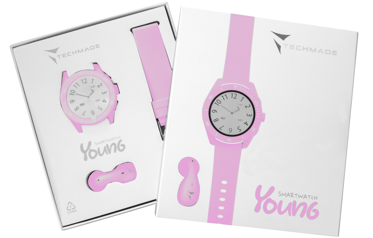 Techmade TM-YOUNG-PK Young Róźowy zegarek sportowy Young