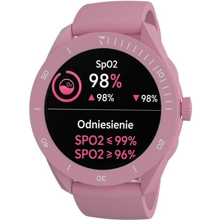 Techmade TM-YOUNG-PK Young Róźowy zestaw z Słuchawką Young sportowy zegarek różowy