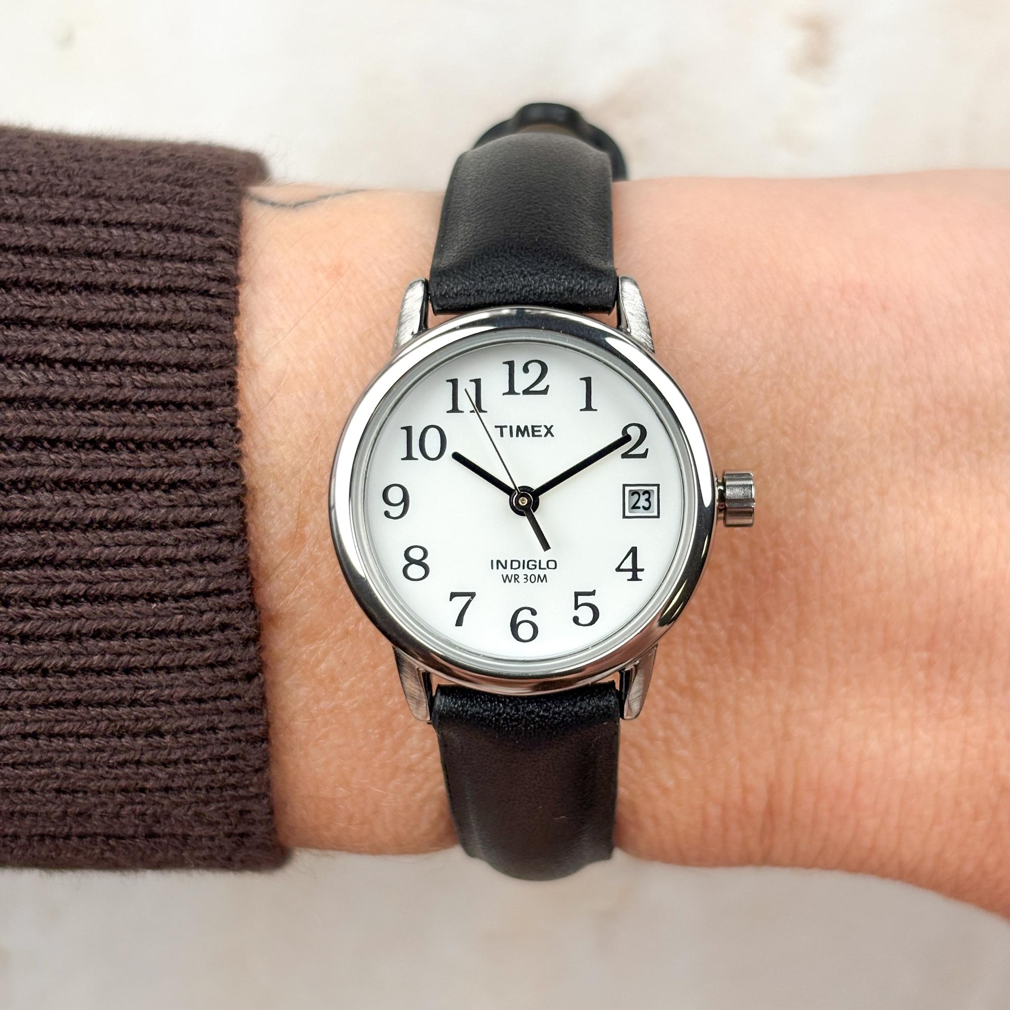 Timex T2H331 zegarek srebrny sportowy Easy Reader pasek - miniatura 5