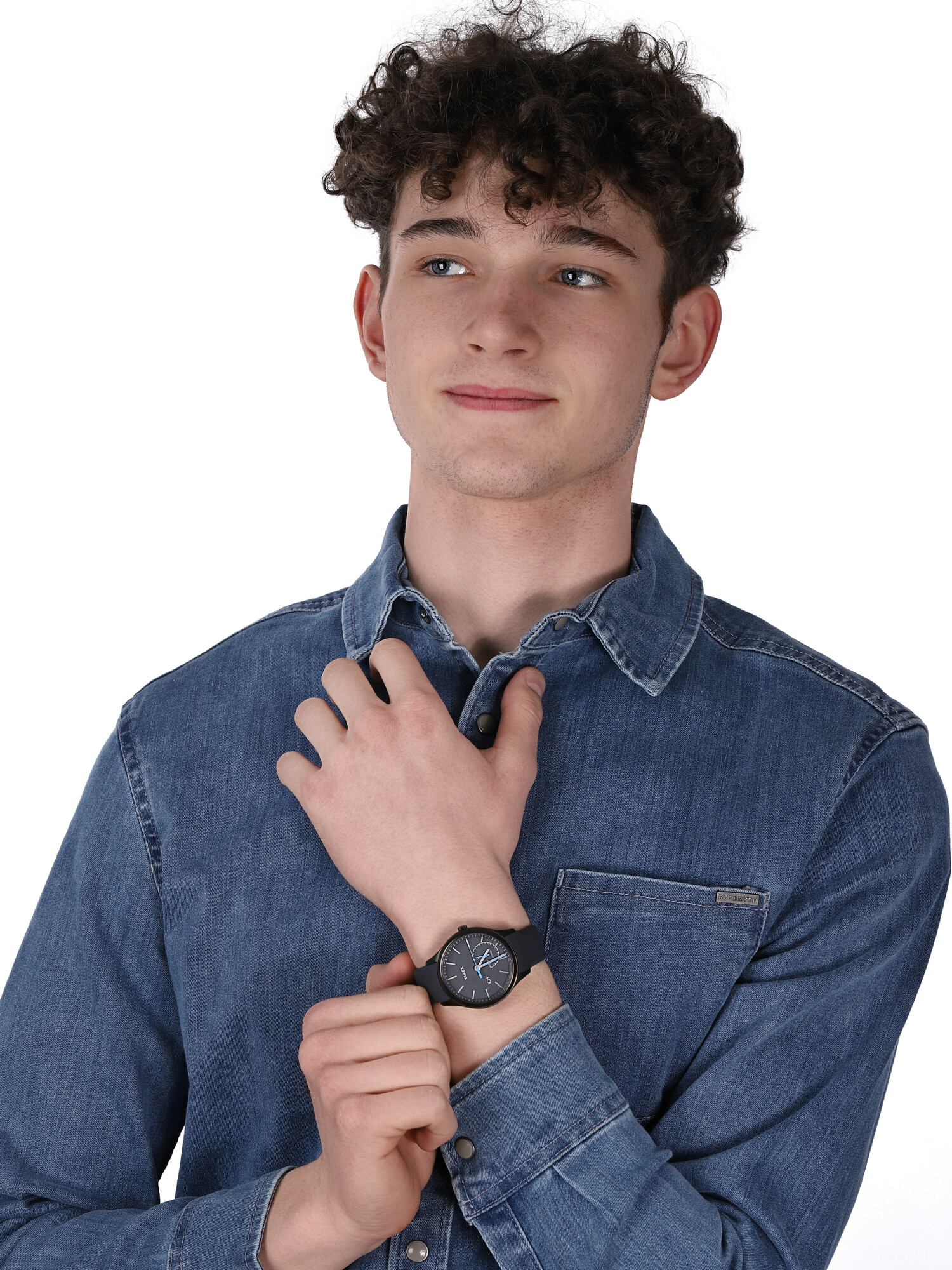 Timex TW2P94900 smartwatch szary klasyczny Intelligent Quartz pasek - miniatura 2