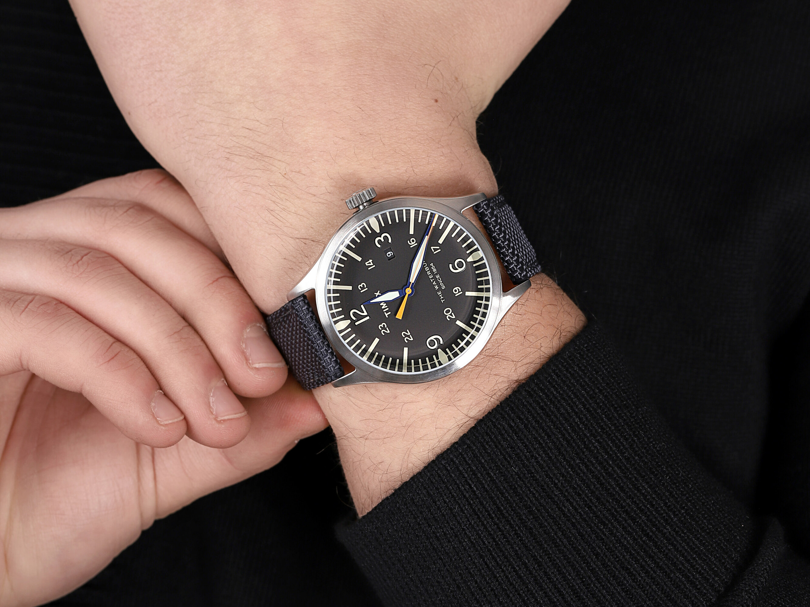 Timex TW2R38500 zegarek srebrny fashion/modowy Waterbury pasek - miniatura 4