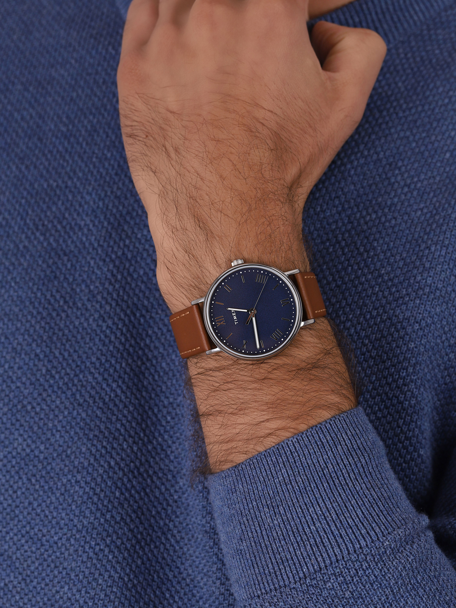 Timex TW2R63900 zegarek srebrny klasyczny Southview pasek - miniatura 3