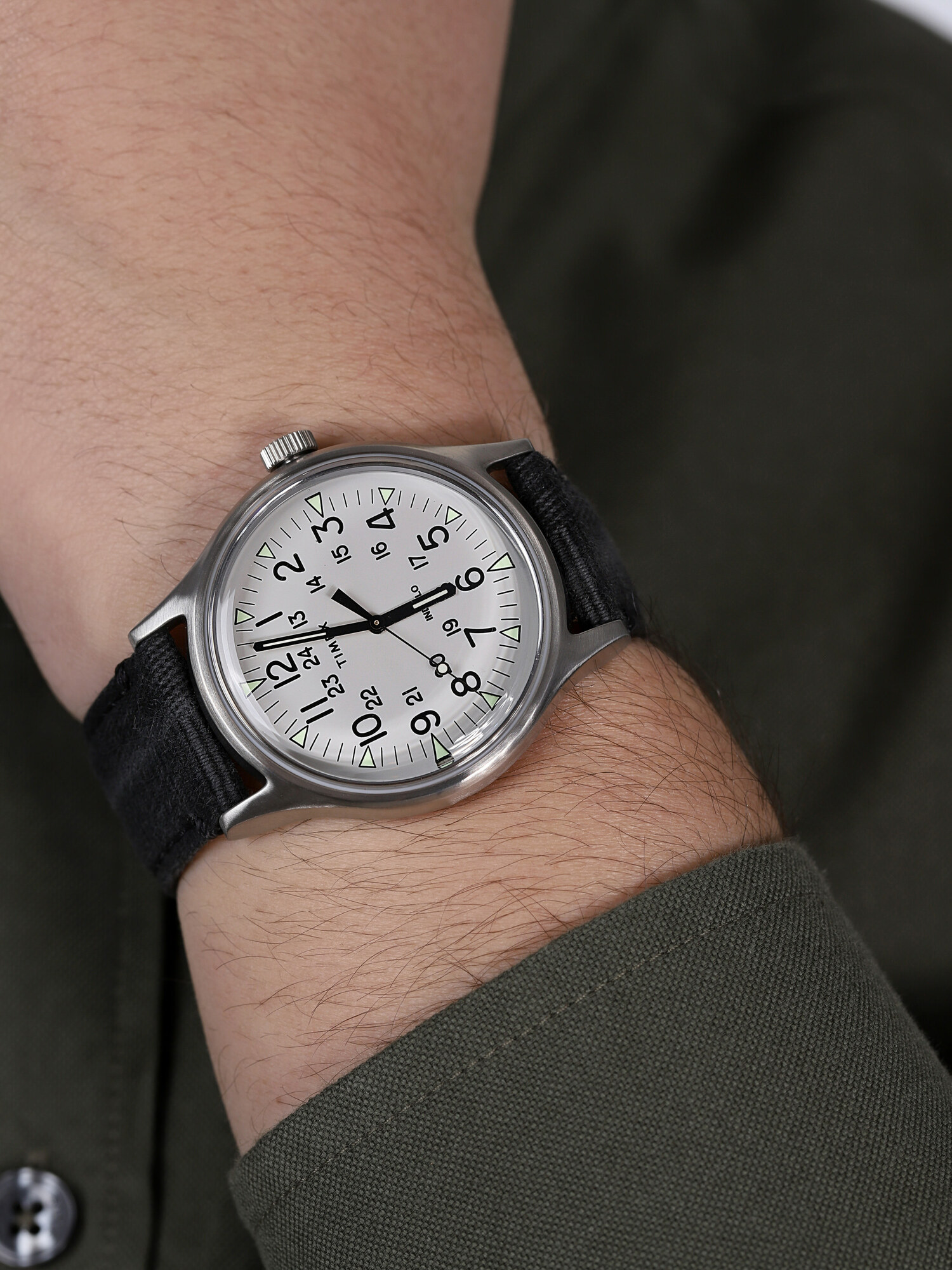 Timex TW2R68300 zegarek srebrny fashion/modowy MK1 pasek - miniatura 3