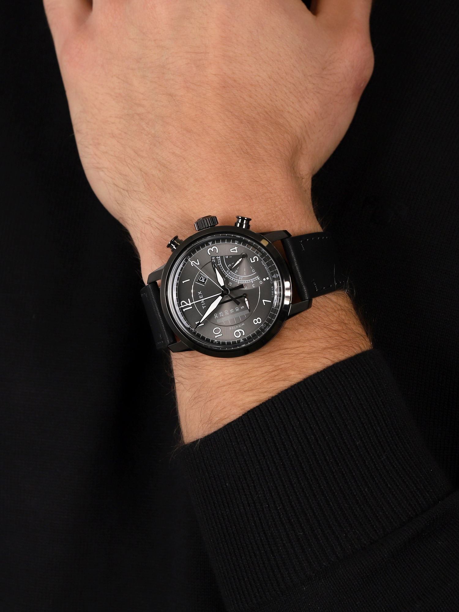 Timex TW2R69000 zegarek szary fashion/modowy Intelligent Quartz pasek - miniatura 3