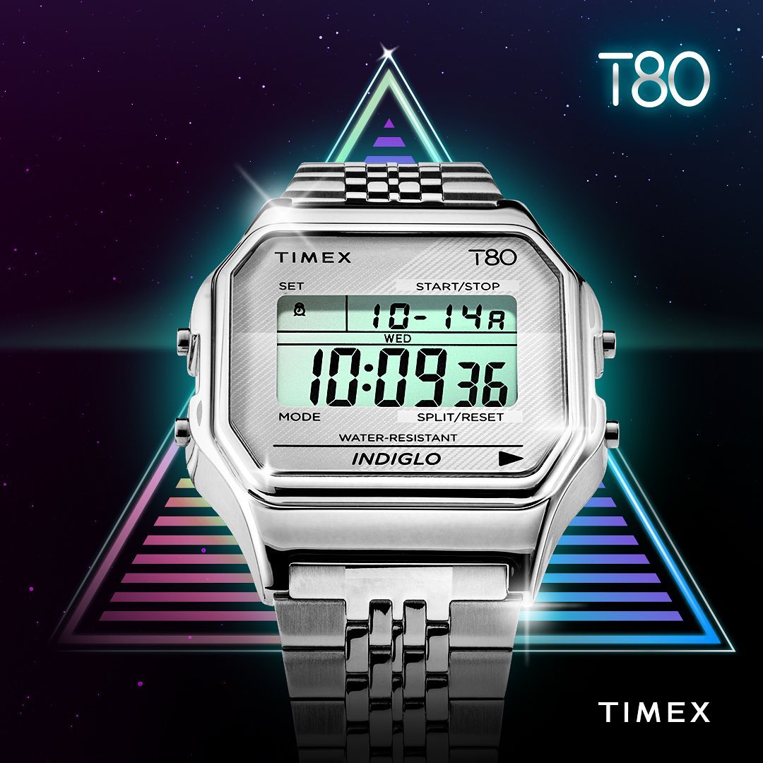 Timex TW2R79300 zegarek damski retro T80 bransoleta - miniatura 10