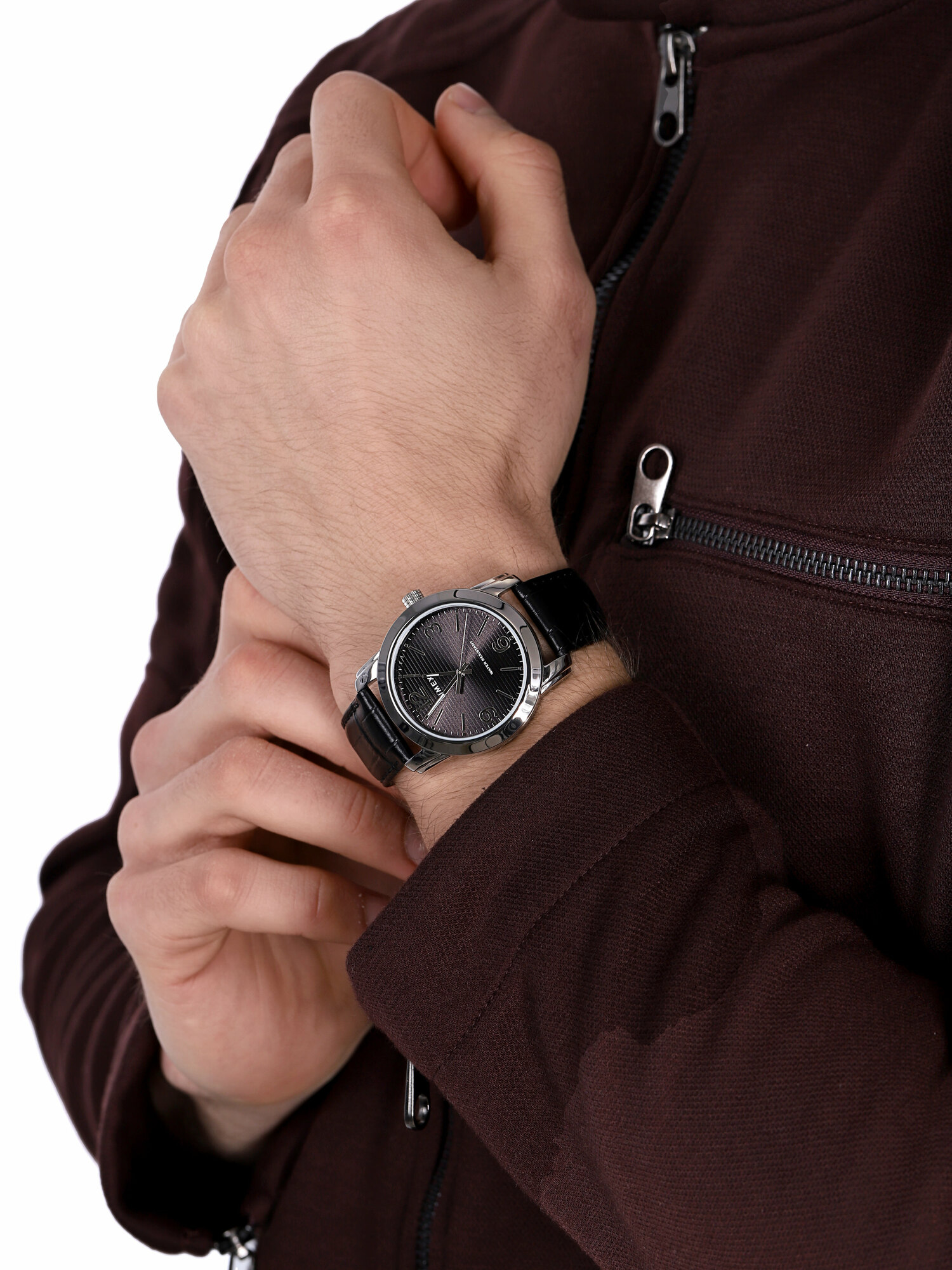 Timex TW2R86600 zegarek srebrny klasyczny Fashion pasek - miniatura 3