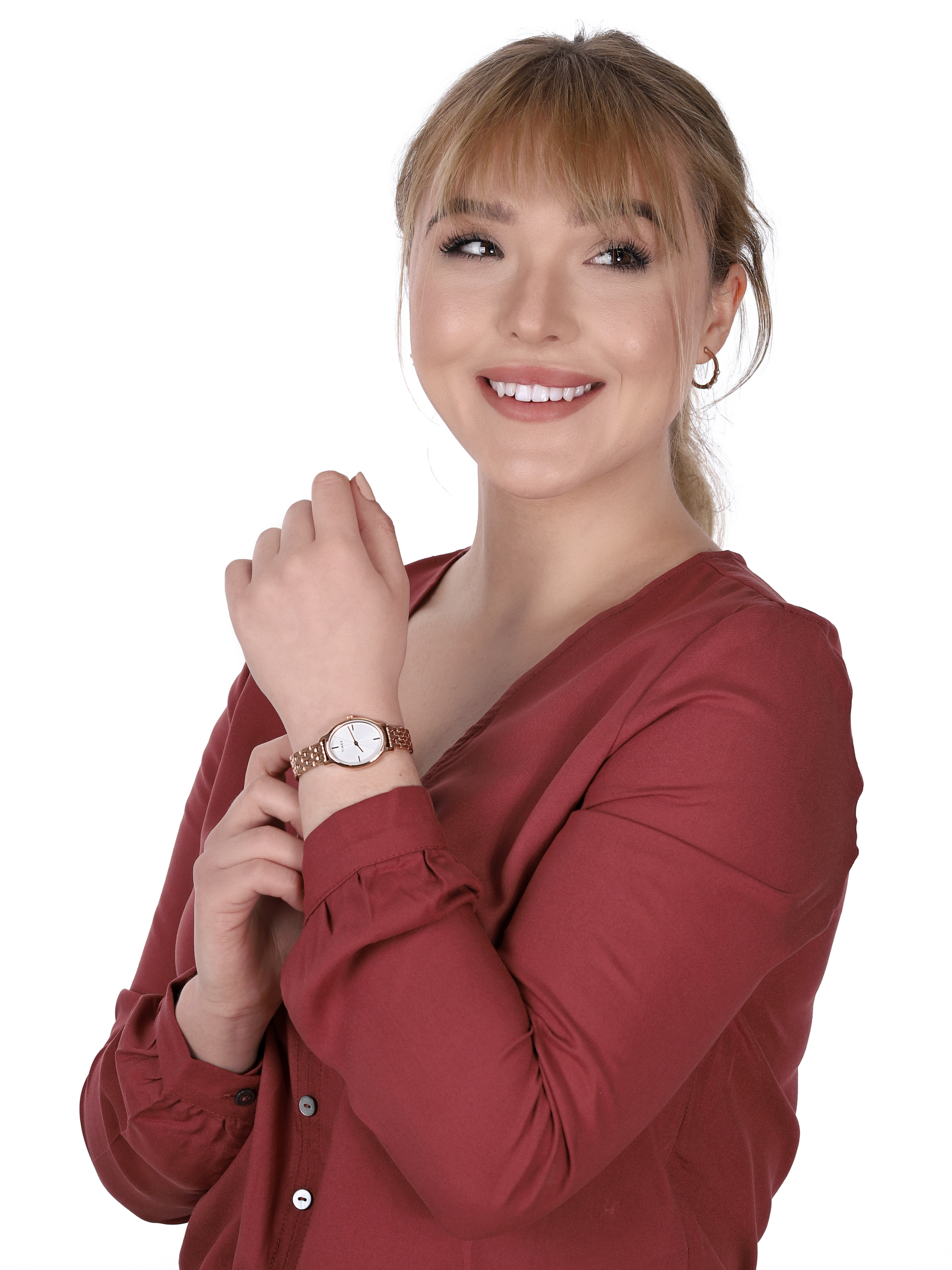 Timex TW2R94000 Milano Milano fashion/modowy zegarek różowe złoto - miniatura 2