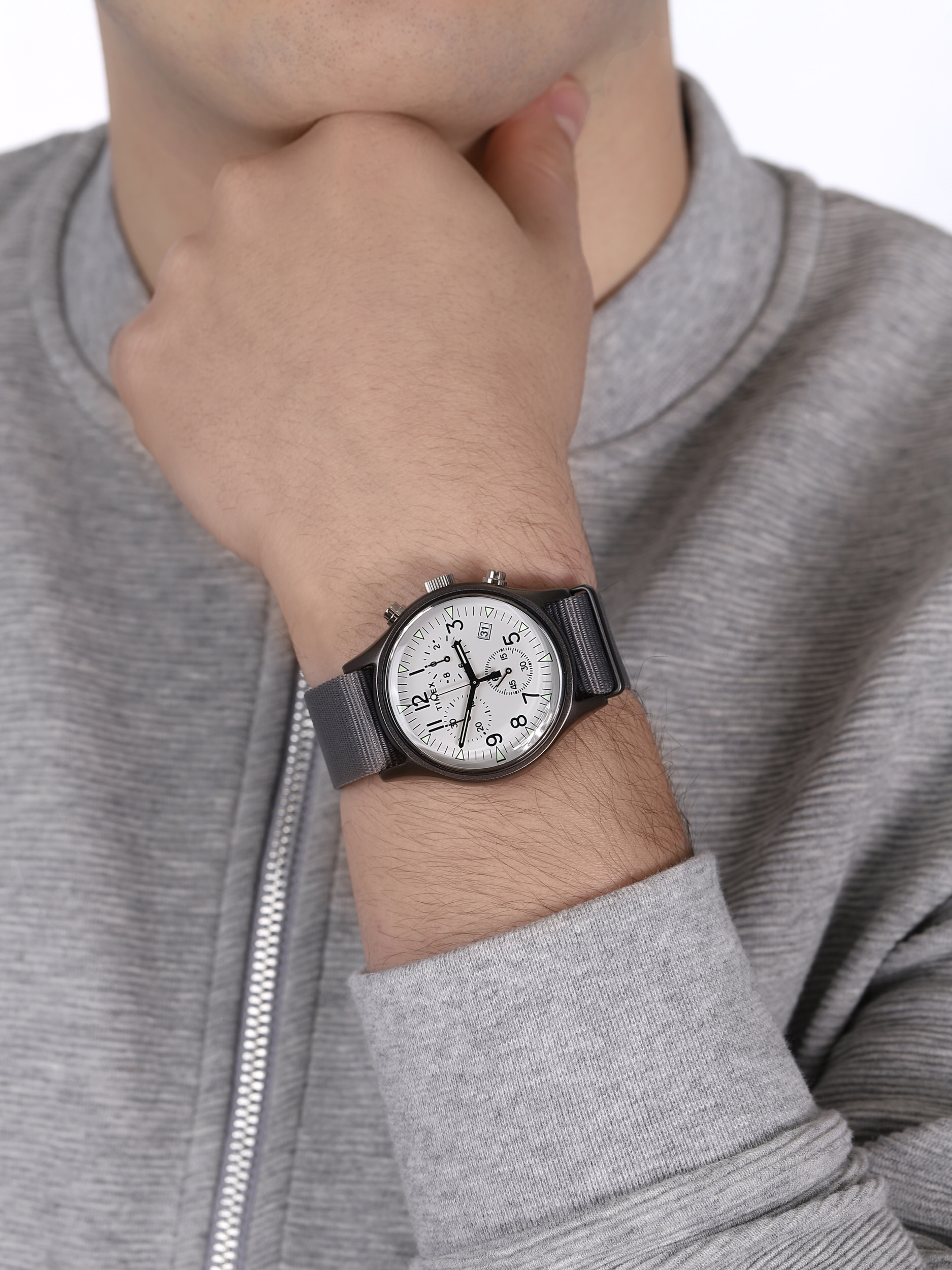 Timex TW2T10900 zegarek czarny fashion/modowy MK1 pasek - miniatura 3