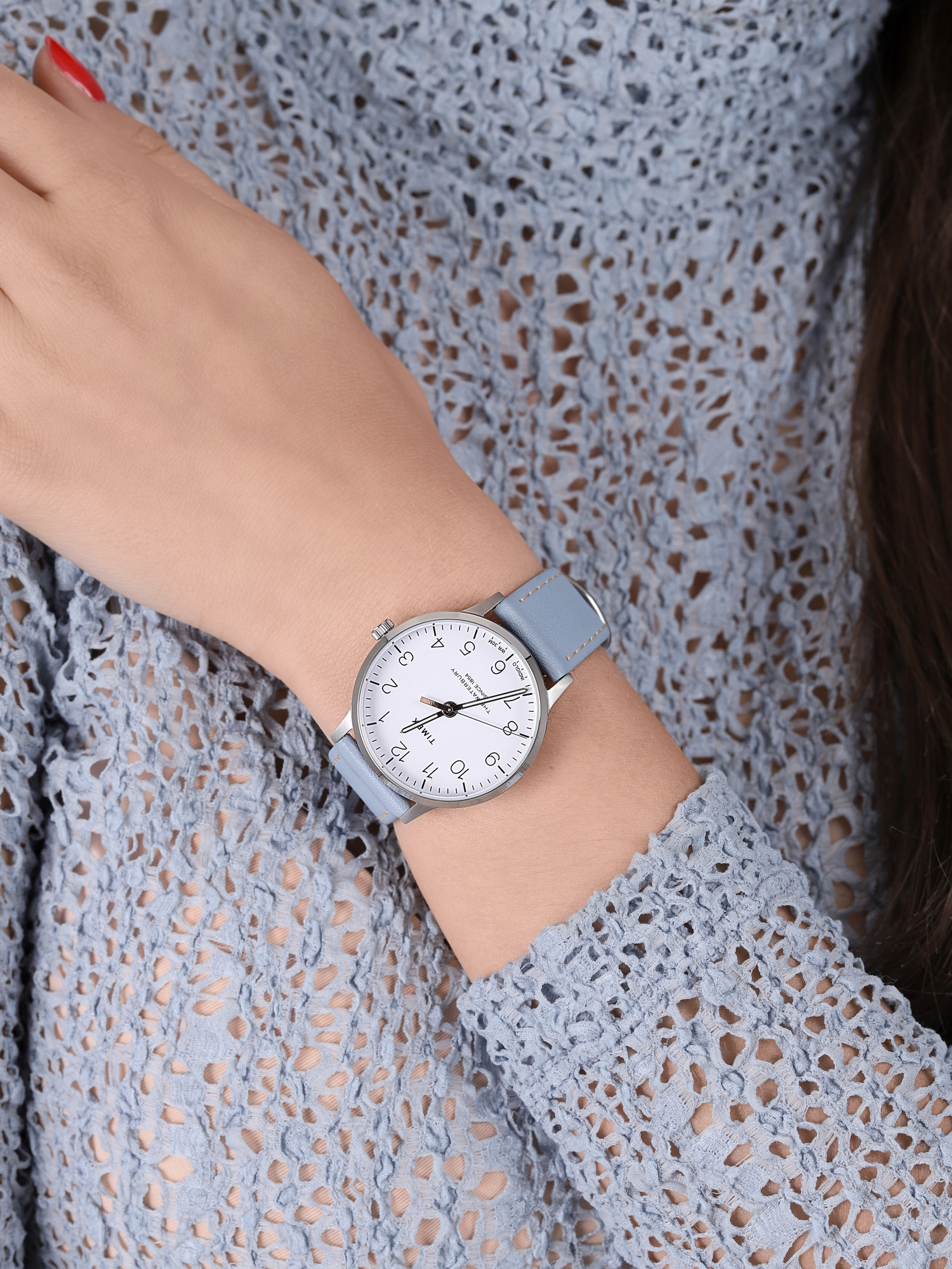 Timex TW2T27200 zegarek srebrny fashion/modowy Waterbury pasek - miniatura 3