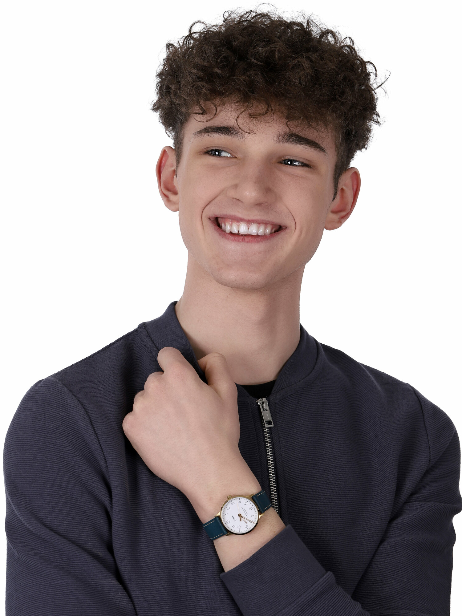 Timex TW2T27300 zegarek złoty fashion/modowy Waterbury pasek - miniatura 2